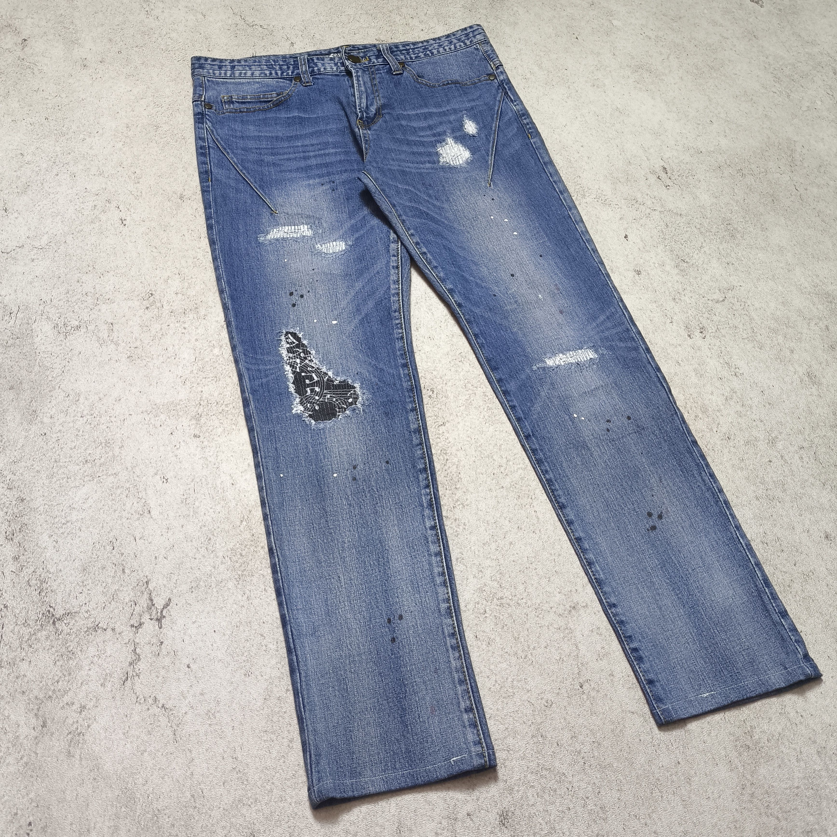 Number (N)ine Number Nine x Loveless Guild Prime Denim Pants Size US 30 / EU 46 - 4 Thumbnail