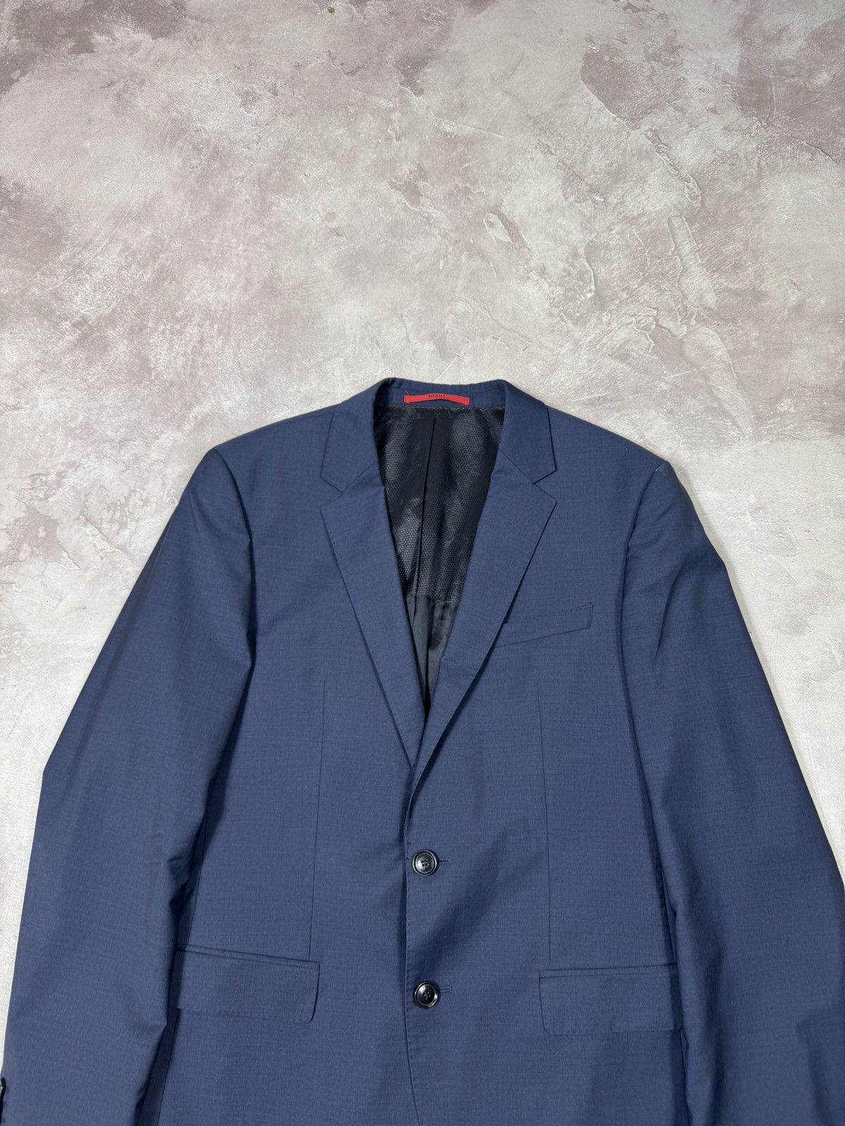 Hugo Boss Hugo Boss Wool Men's Blue Blazer Size 38R - 3 Thumbnail