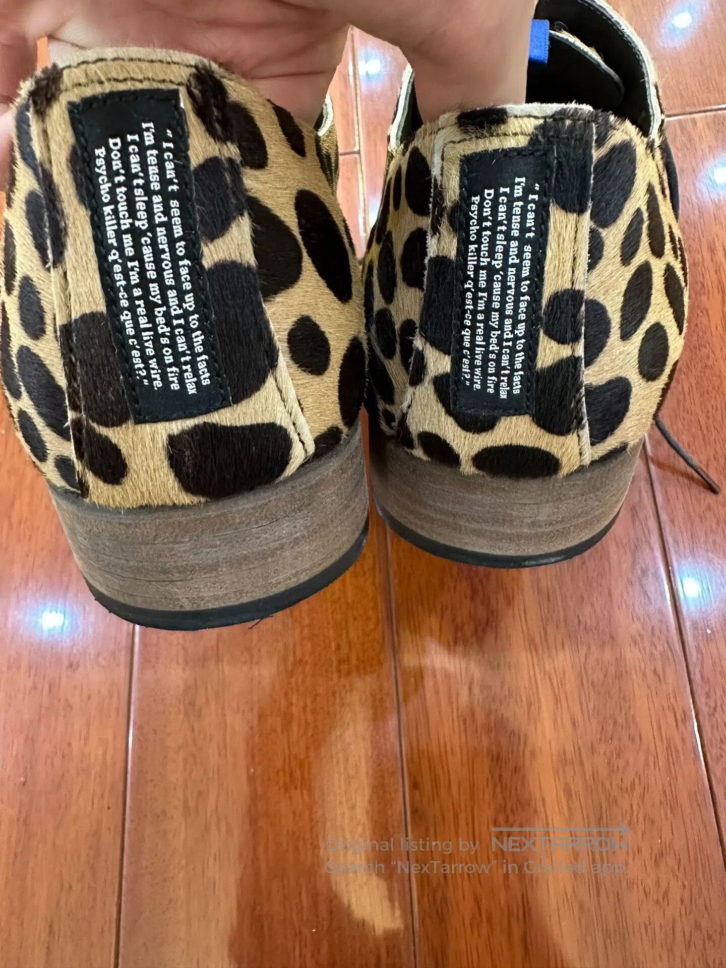 Undercover new undercover men's cowhide shoes. Size US 10.5 / EU 43-44 - 4 Thumbnail