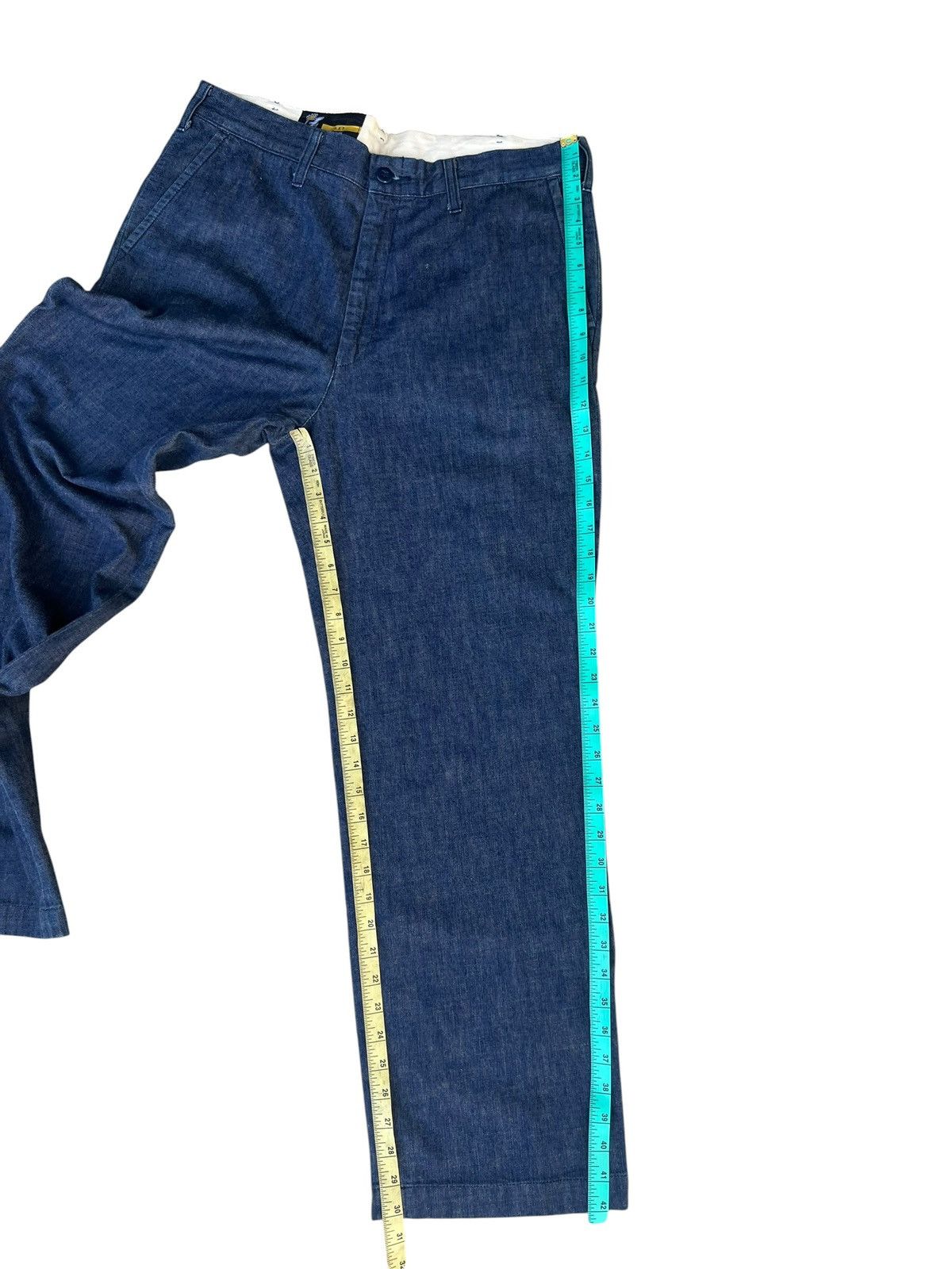 Fat Tokyo FAT FA Japan Buckle Back Baggy Denim Trouser Pant Size US 34 / EU 50 - 7 Thumbnail