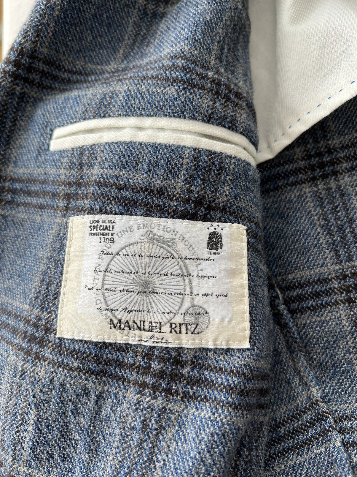 Manuel Ritz Manuel Ritz Cotton Wool Blazer Sz 50 Size 50R - 15 Thumbnail