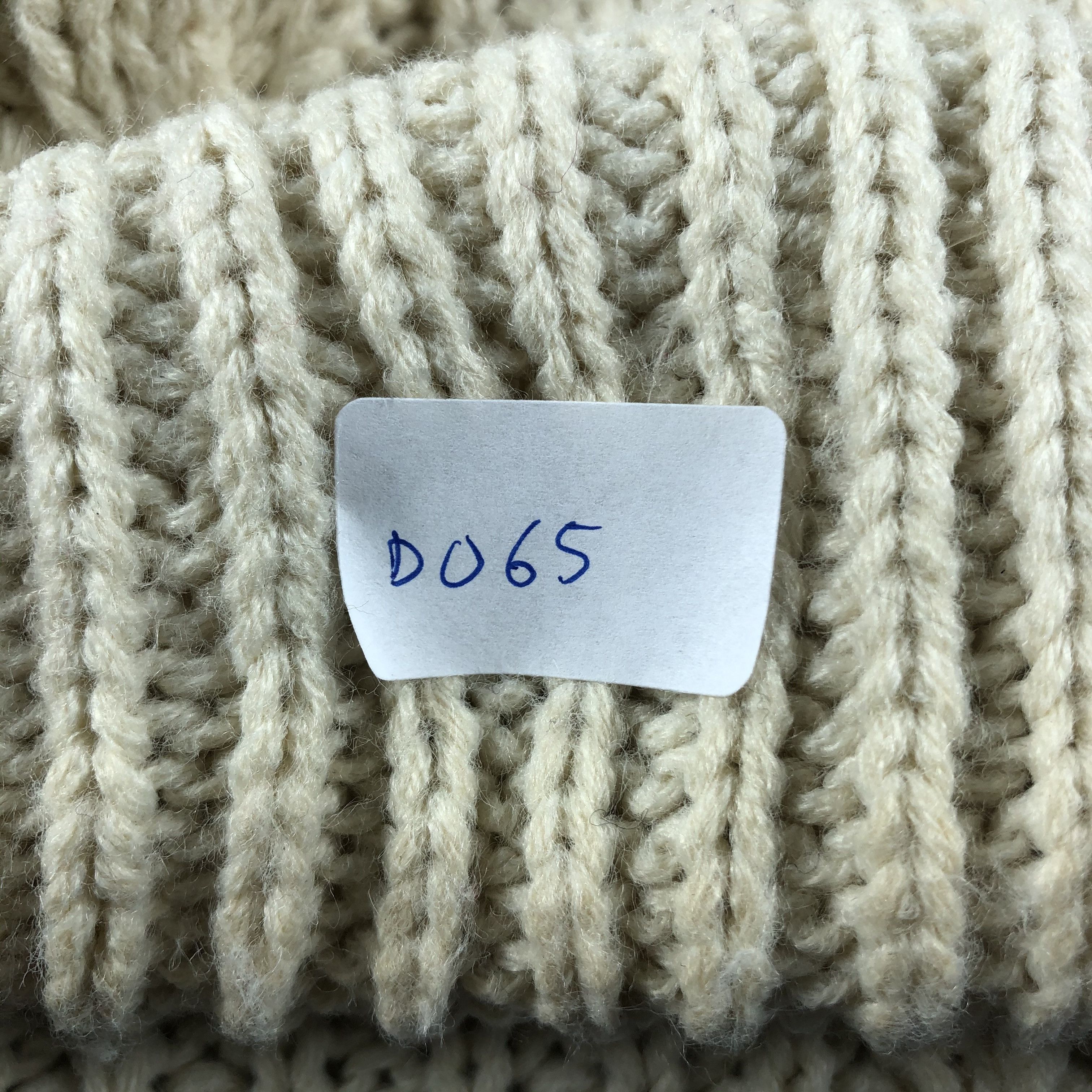 Other × Vintage Unknown Cable Knit Beanie Snow Hat Snow Cap -D065 Size ONE SIZE - 5 Thumbnail