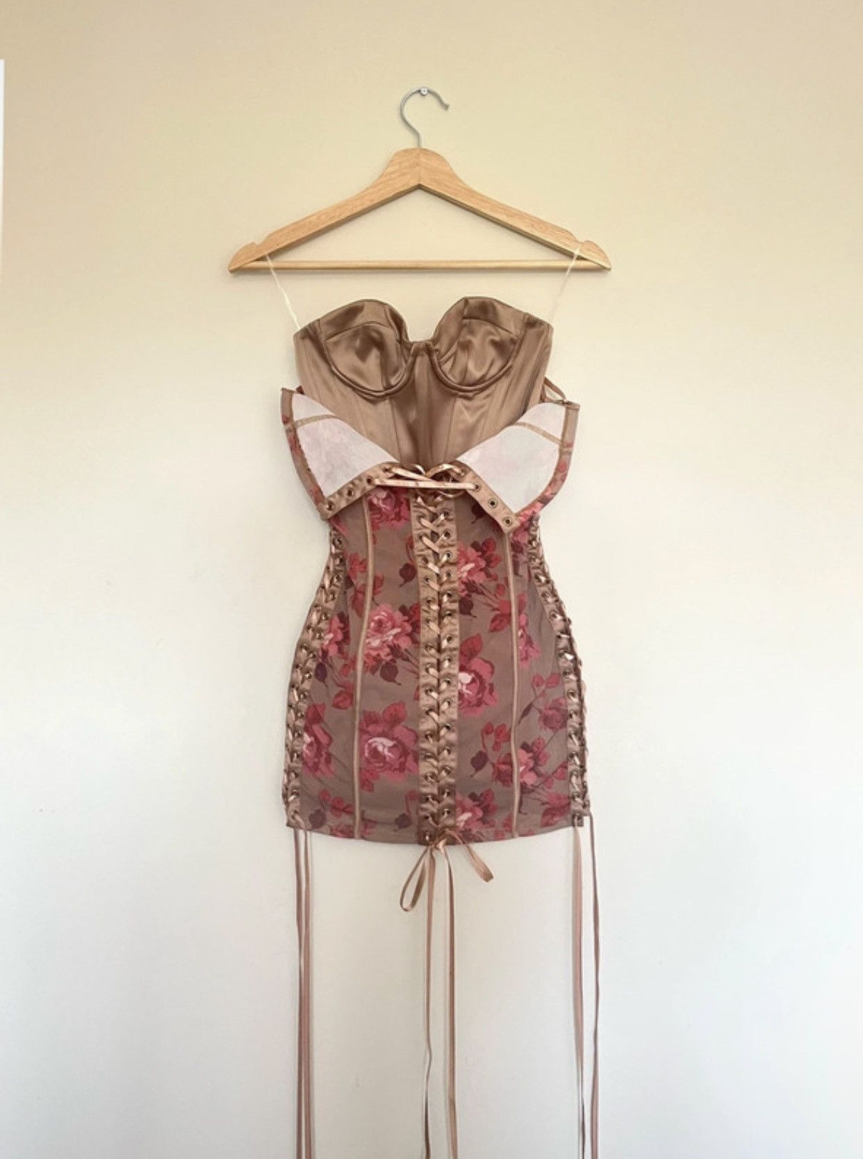 Other Floral corset dress unique Size XS / US 0-2 / IT 36-38 - 1 Thumbnail