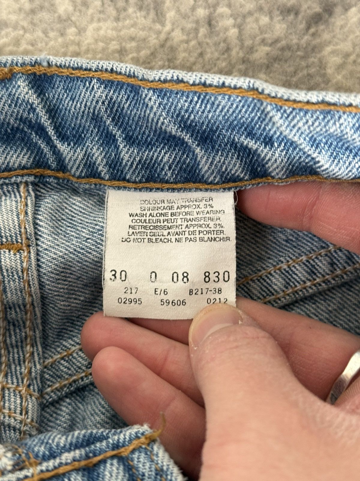 Levi's Vintage Made in Canada Levi's 606 Orange Tab Denim Jeans Size US 30 / EU 46 - 4 Thumbnail