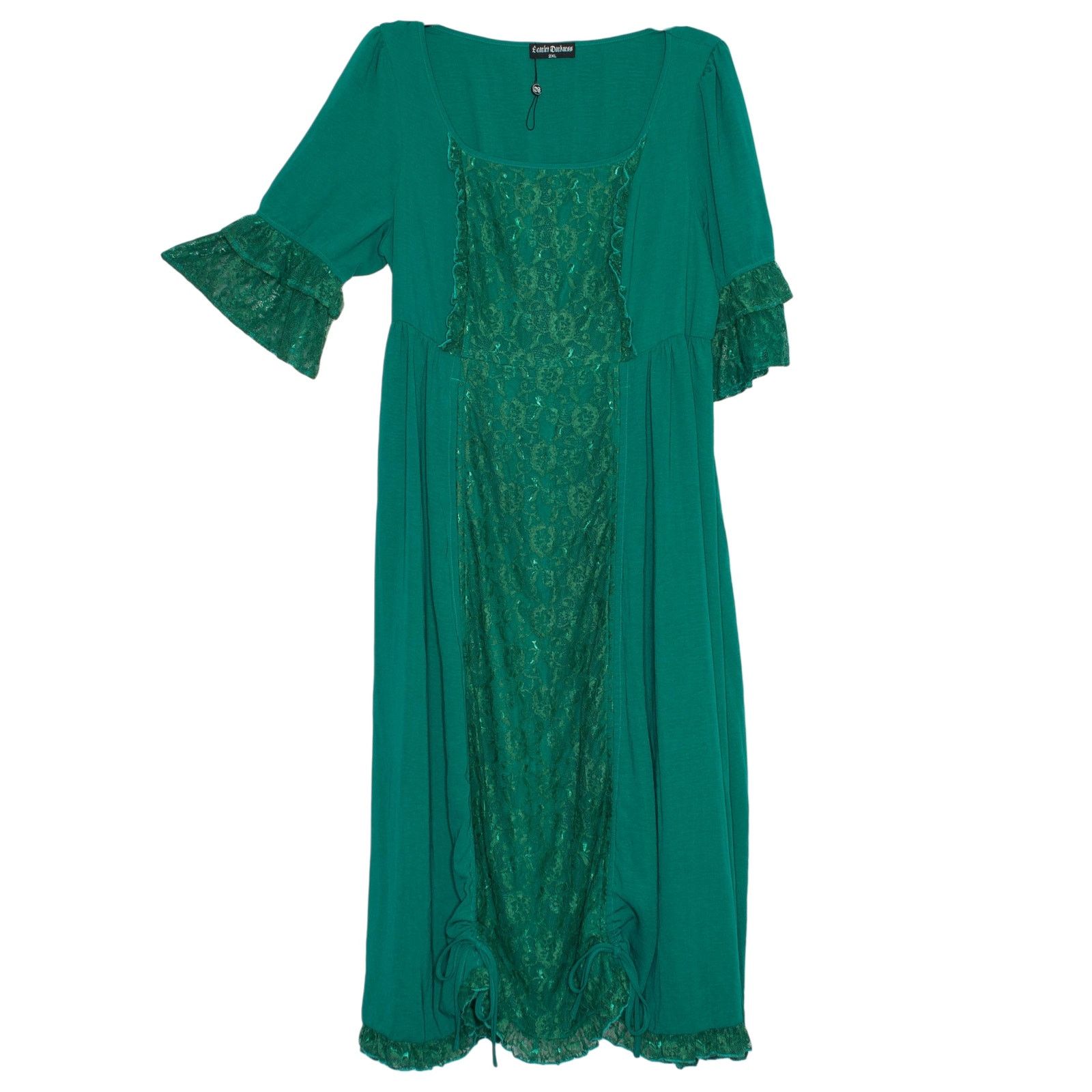 Other NEW Scarlet Darkness Renaissance Dress Green Lace Maxi 2XL Size XXL / US 16-18 / IT 52-54 - 1 Thumbnail