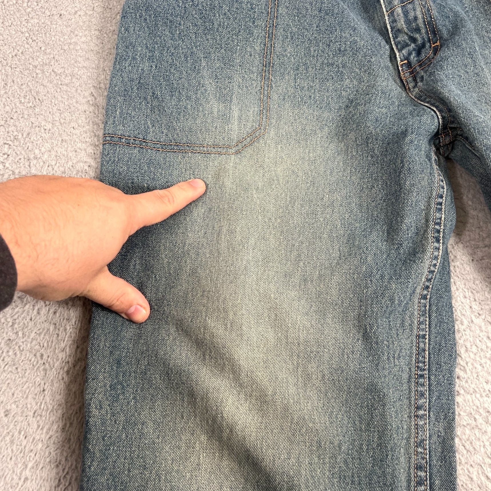Vintage VINTAGE Escape Baggy Jeans 35x30 Blue Cybergoth Rave 90s Mens Size US 35 - 7 Thumbnail