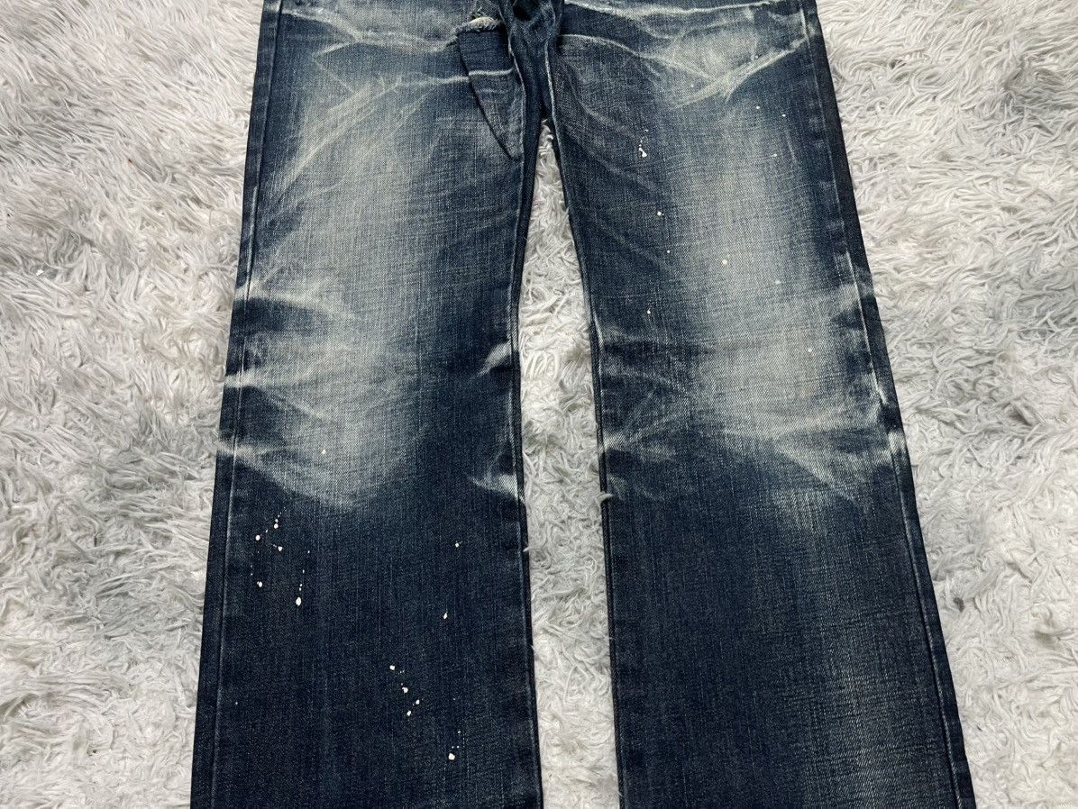 Tornado Mart 2000s TORNADO MART JAPAN SPLASH PAINT DISTRESSED JEANS Size US 34 / EU 50 - 5 Thumbnail