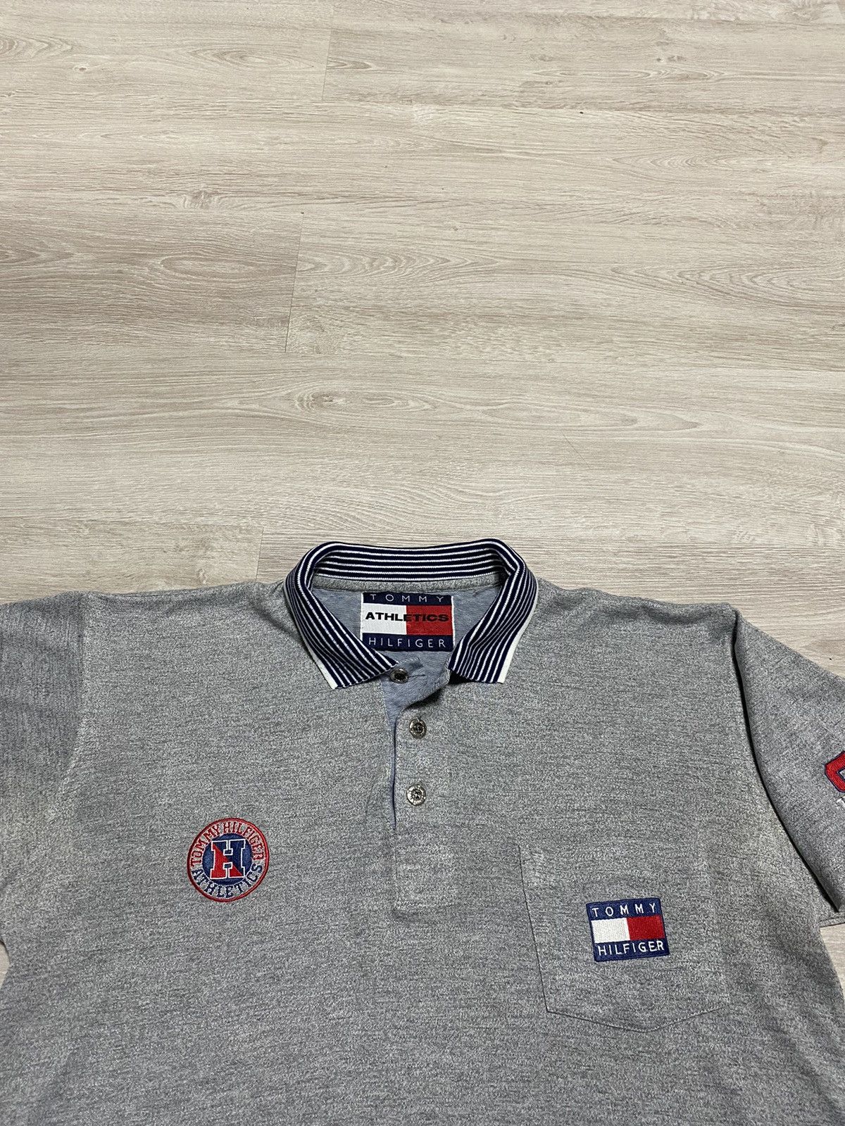 Tommy Hilfiger Vintage Polo Tommy Hilfiger Athletics style Myke Tyson 90’s Size US L / EU 52-54 / 3 - 1 Thumbnail