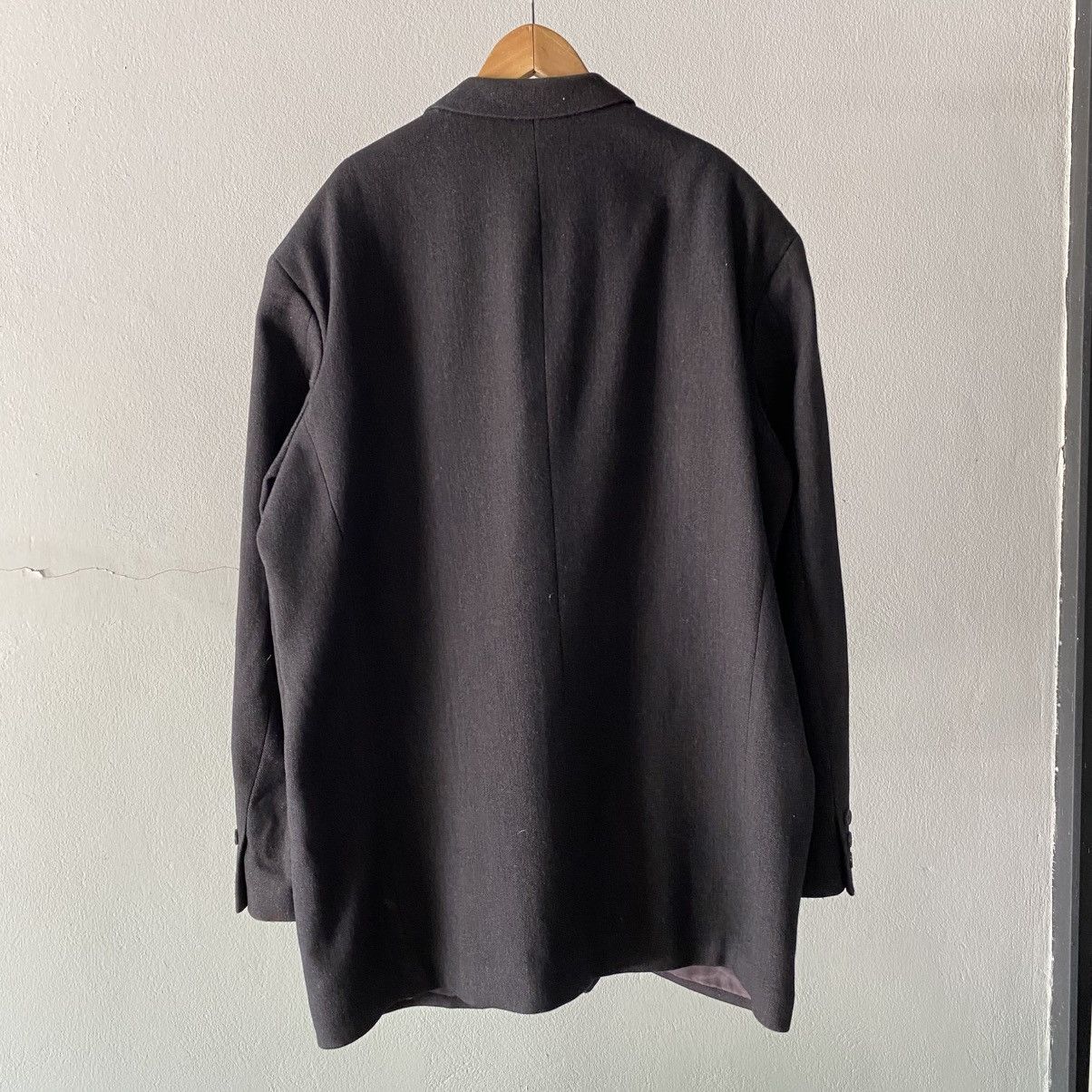 Y's × Yohji Yamamoto Y's for men YOHJI YAMAMOTO Dark Grey Wool Blazer Size 40R - 2 Thumbnail