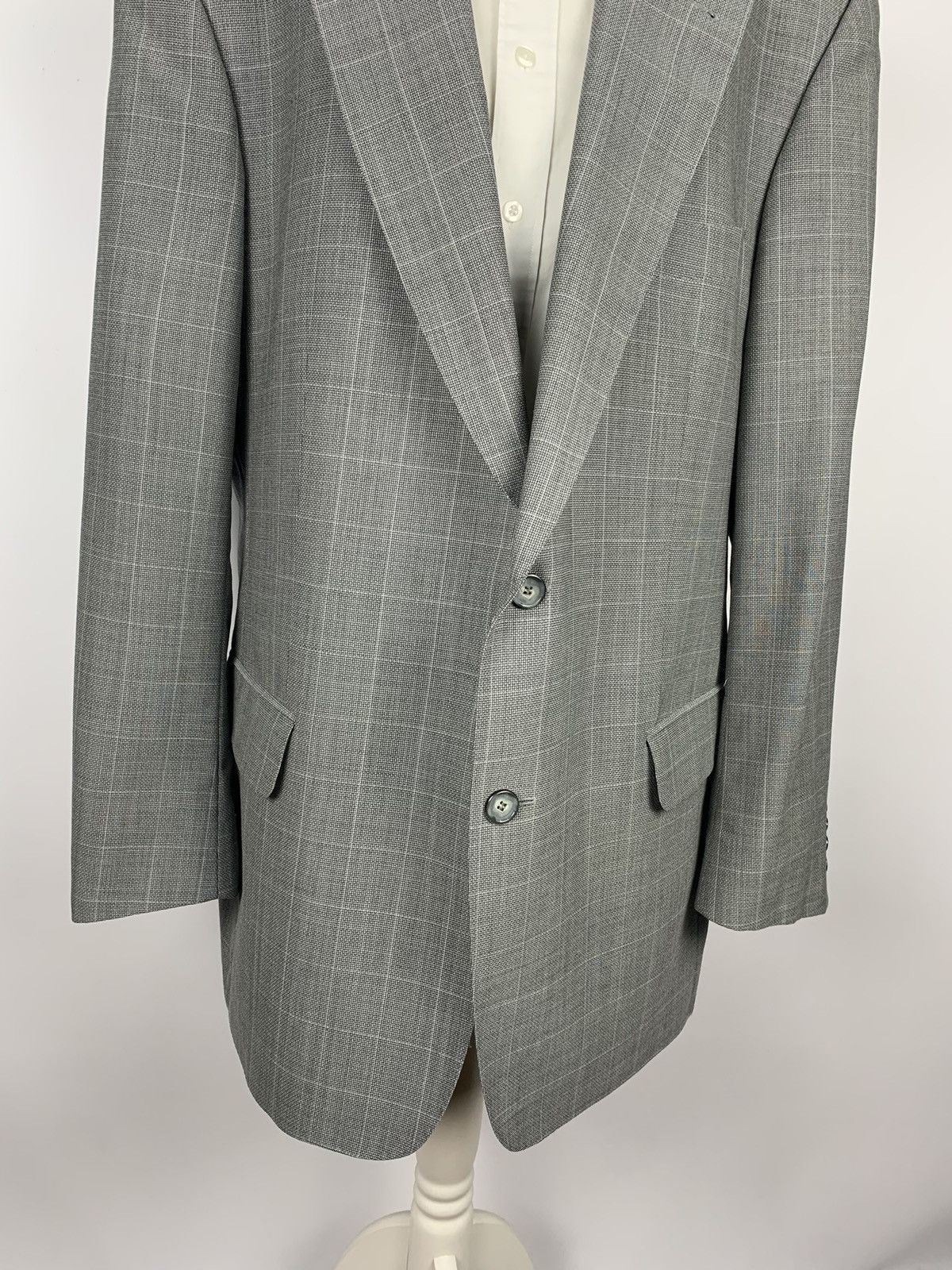 Burberry × Vintage Burberry London Bennet-S Blazer High Twist Men’s Size 56 90s Size 46R - 3 Thumbnail