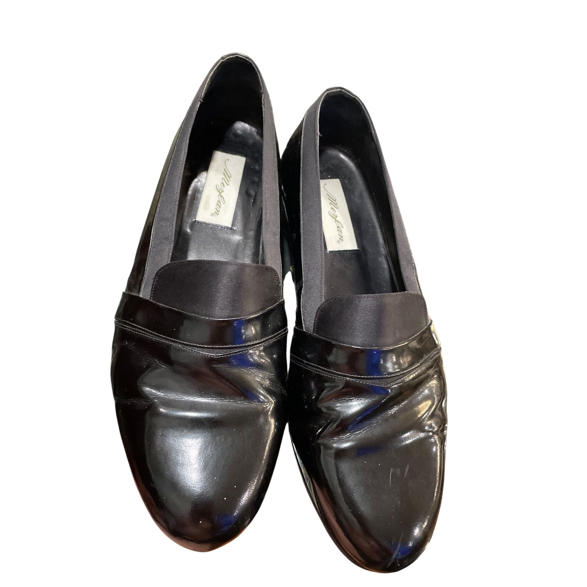 Mezlan Mezlam Mirage mens handmade black patent leather slip on loa Size US 11 / EU 44 - 21 Thumbnail