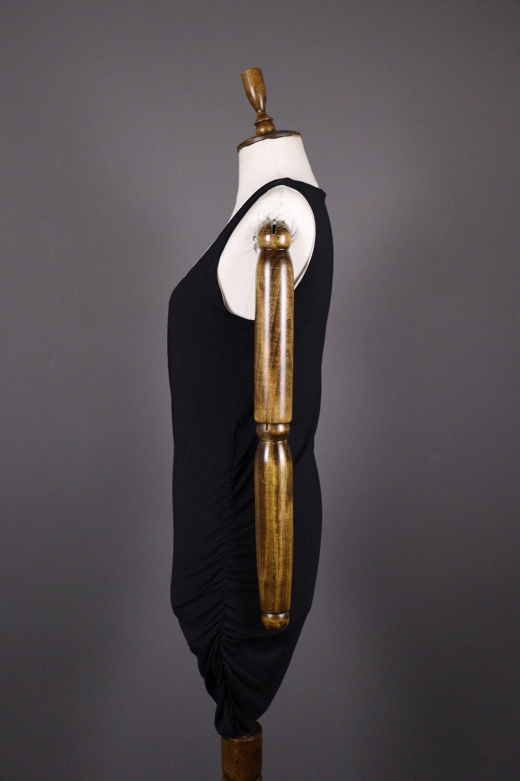 Designer Marc Cain Black 900 Summer Tank Bodycon Dress Size 6 Size M / US 6-8 / IT 42-44 - 5 Thumbnail