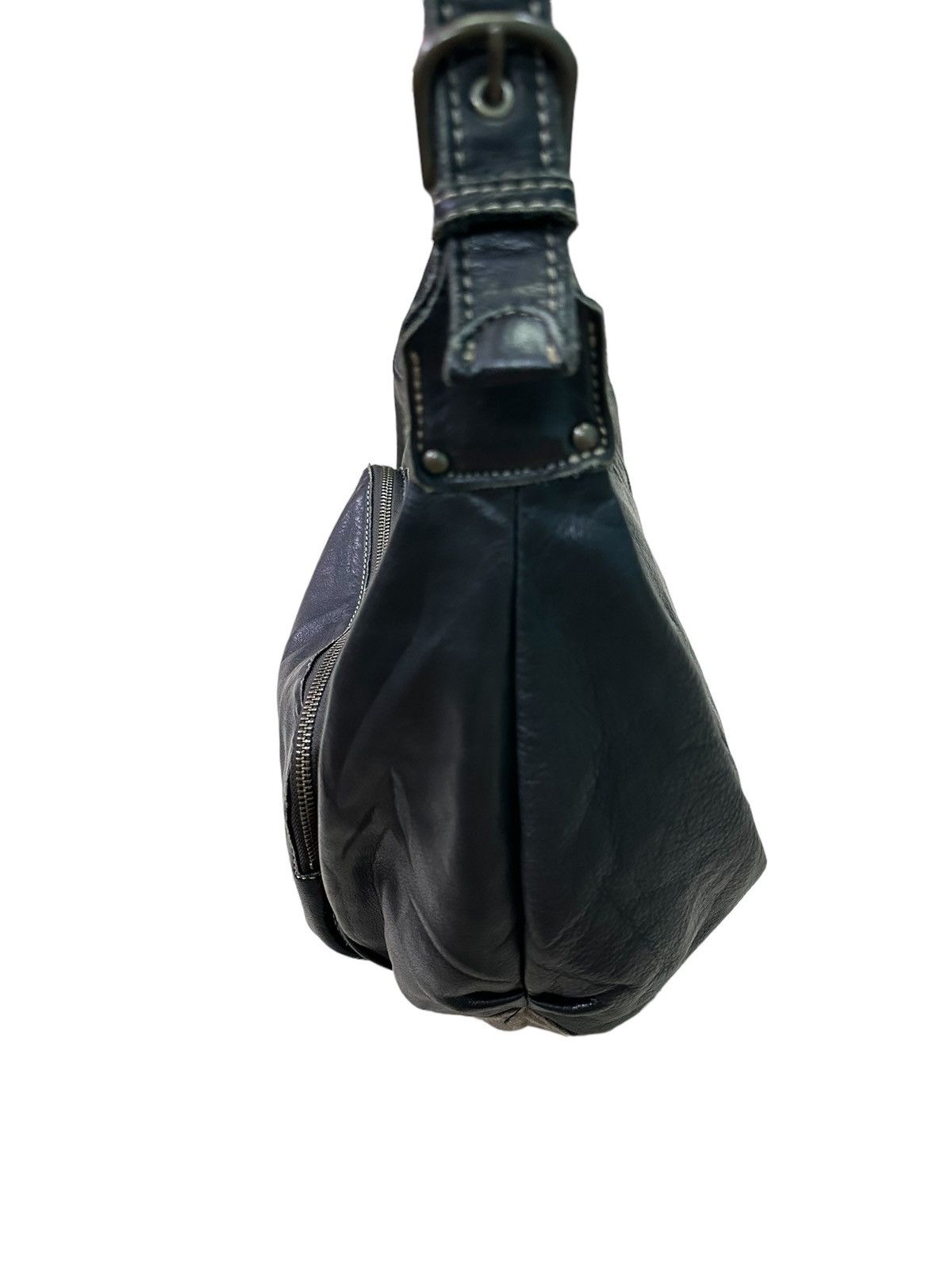 Japanese Brand COMODO PLUST BLACK LEATHER SHOULDER/CROSSBODY BAG Size ONE SIZE - 4 Thumbnail