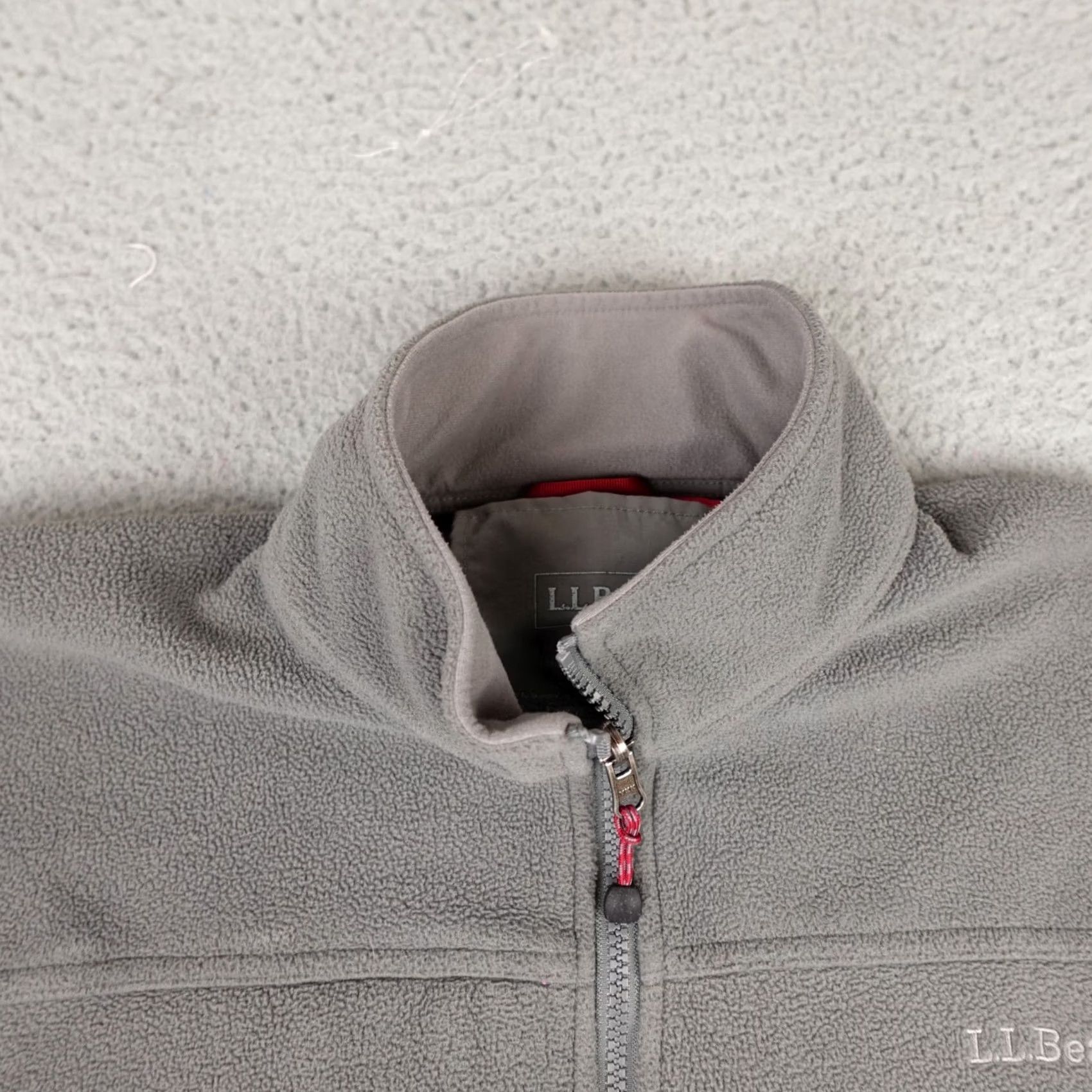 Vintage LL Bean Jacket Mens Medium Gray Full Zip Fleece Pullover Hiking Outdoor Size US M / EU 48-50 / 2 - 5 Thumbnail