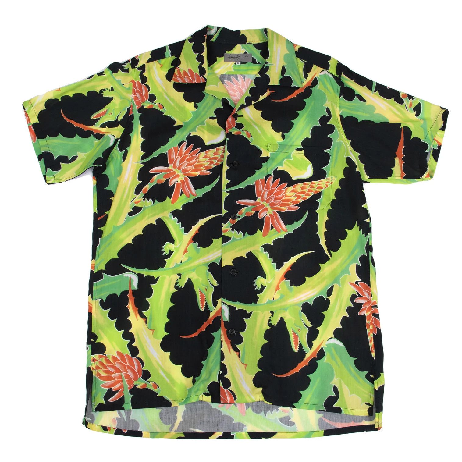 Yohji Yamamoto Crocodile Aloe Print Aloha Shirt