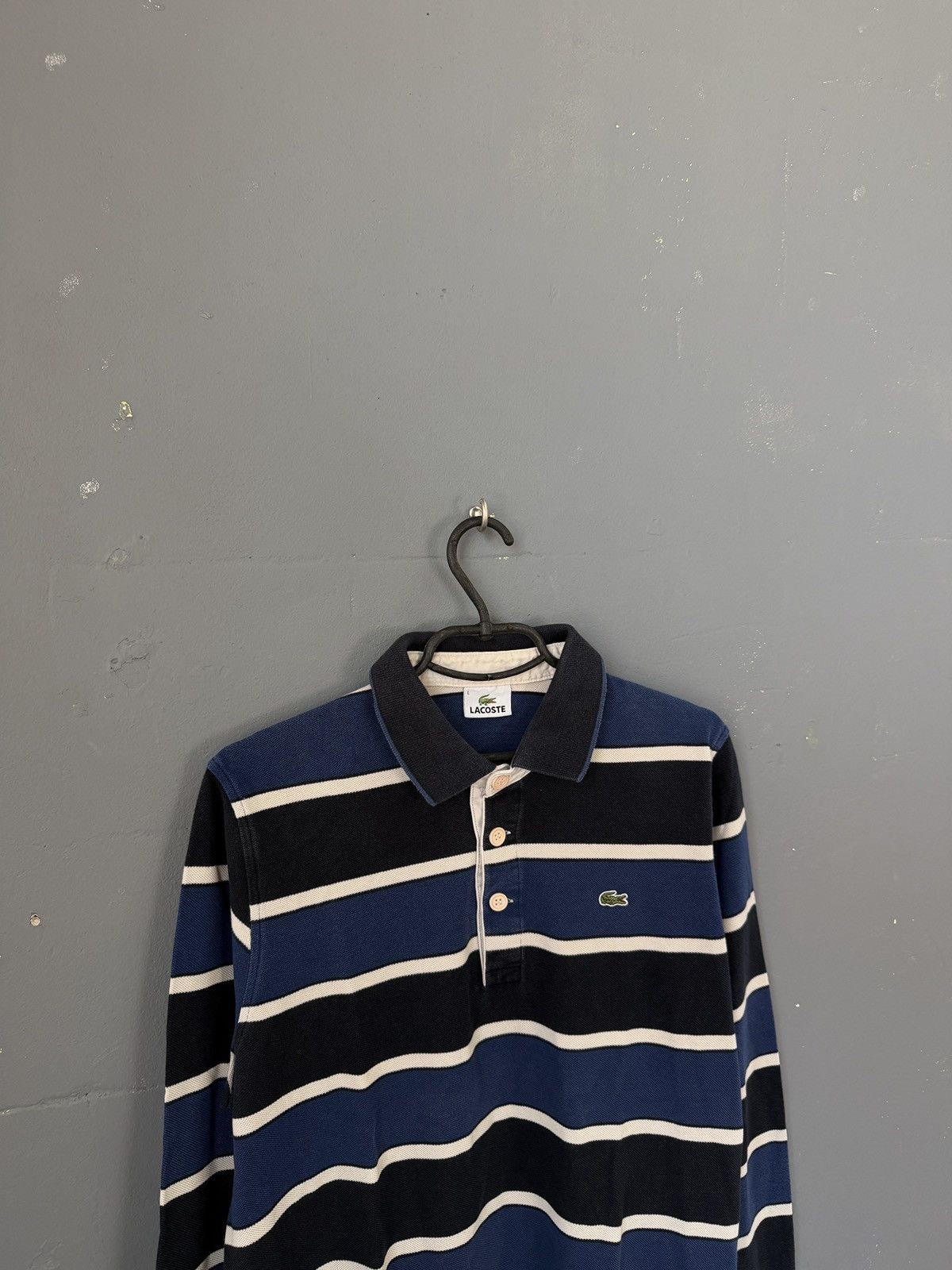 Lacoste Lacoste longsleeve striped rugby polo Size US L / EU 52-54 / 3 - 2 Thumbnail