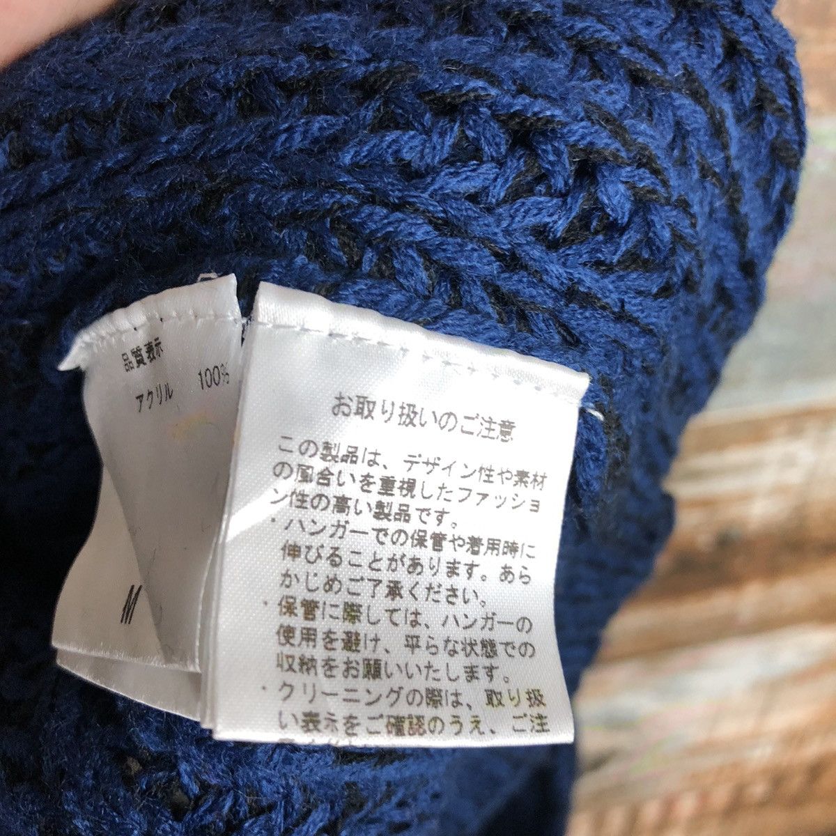 Homespun Knitwear × Japanese Brand 003 J.Ferry Blue Knitwear crop top #A1690 Size M / US 6-8 / IT 42-44 - 10 Thumbnail