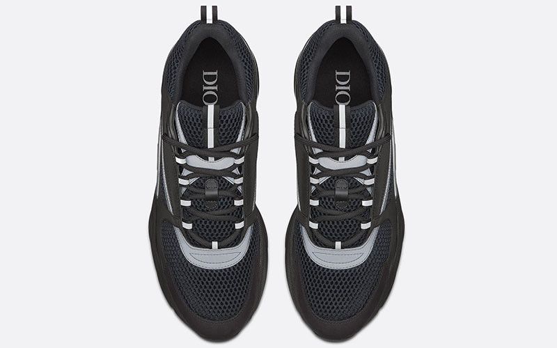 Dior o1w1db10825 3SN231ZNG B22 Low-Top Sneakers in Noir Size US 15 / EU 48 - 3 Thumbnail