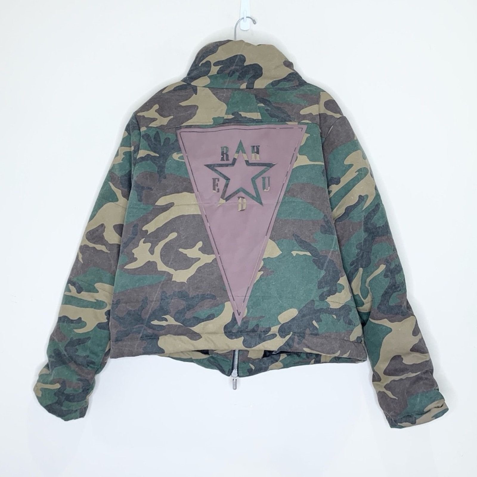 Rhude Rhude Camo Puffer Jacket (Sz L) Triangle Star Logo Graphic Size US L / EU 52-54 / 3 - 10 Thumbnail
