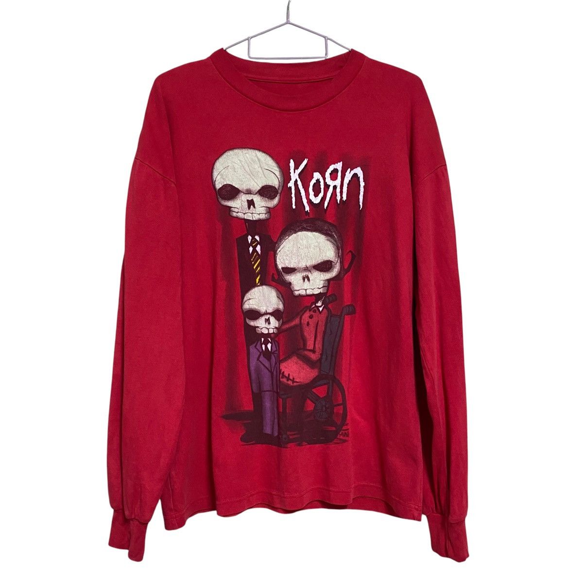 Band Tees Vintage Y2K Korn Shirt Longsleeve Skeletons Size US L / EU 52-54 / 3 - 1 Thumbnail