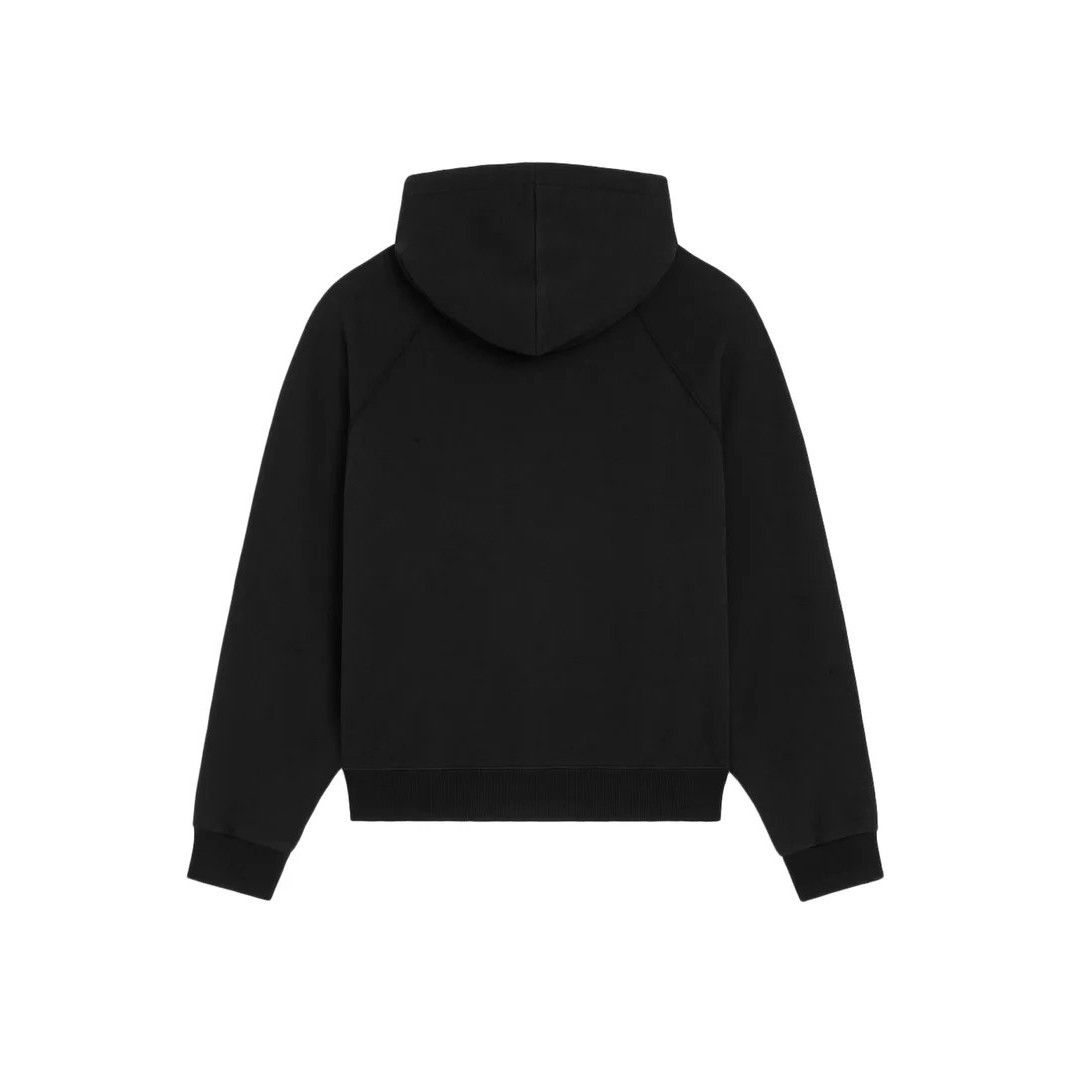 CELINE $1350 Black Cotton Loose Hoodie New & Authentic (Men'
