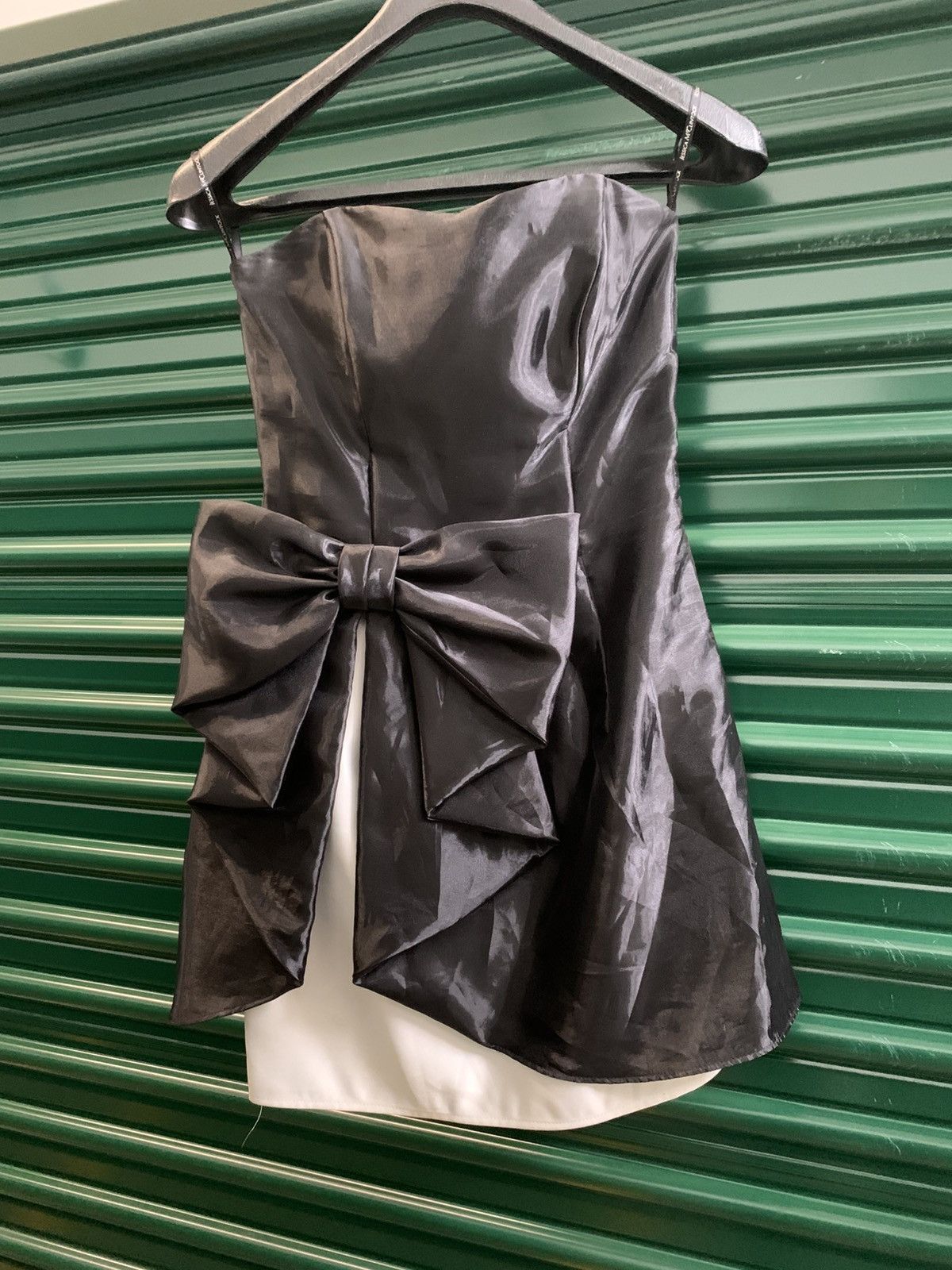 Jessica McClintock black and white strapless party dress Size S / US 4 / IT 40 - 1 Thumbnail