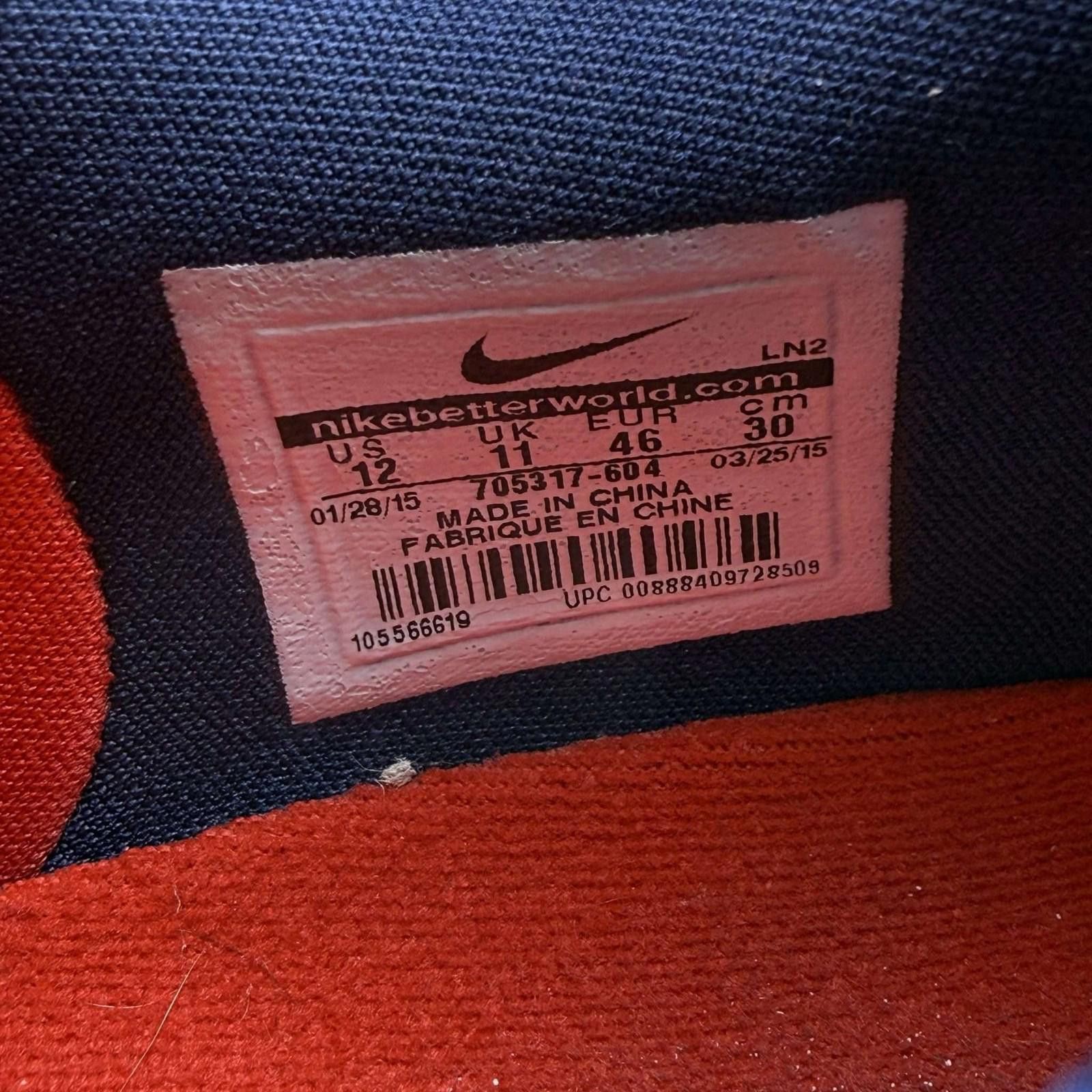 Nike Nike Kobe 10 USA Red White Blue Sneakers US 12 Used No Box Size US 12 / EU 45 - 9 Thumbnail