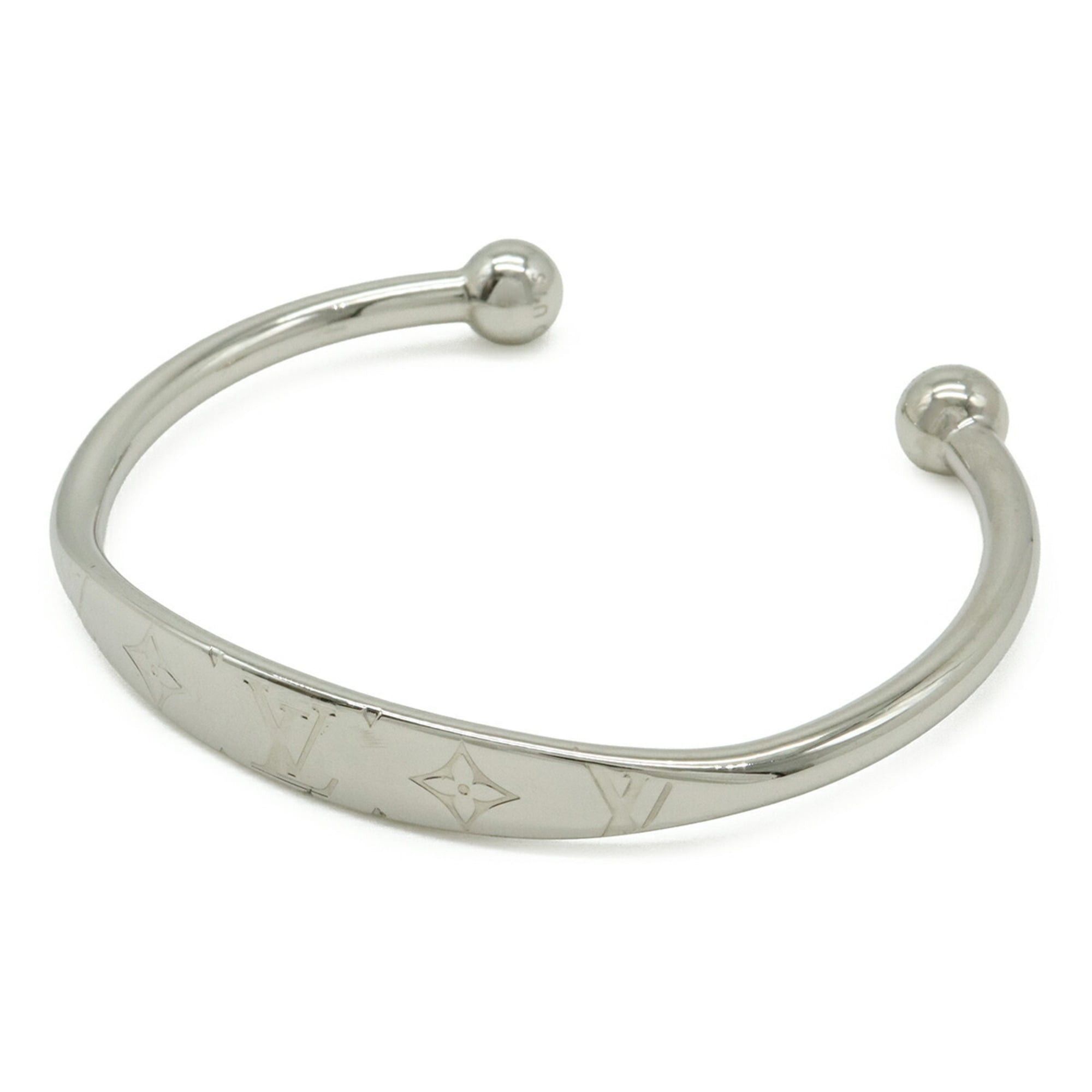 Louis Vuitton Louis Vuitton Jonc Monogram Bracelet Bangle Metal Silver M size M64839 Size ONE SIZE - 1 Thumbnail