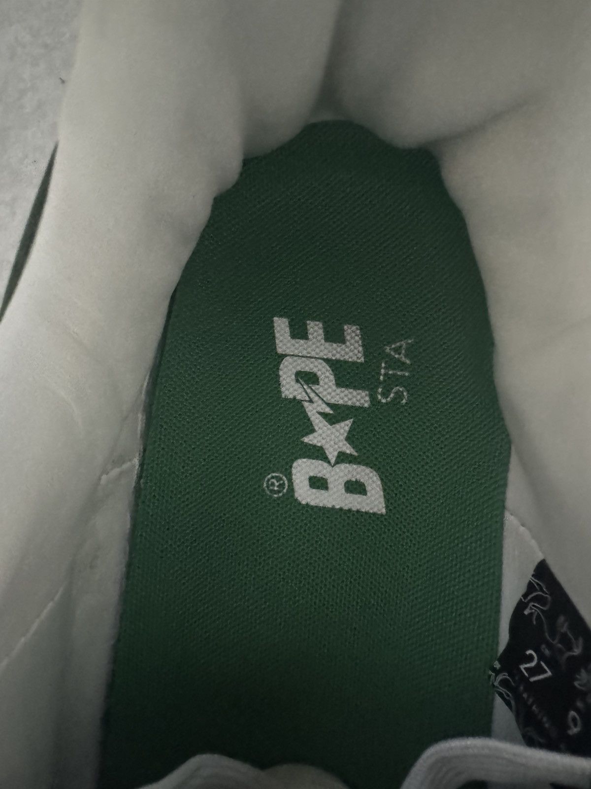 Bape BAPE Bapesta Patent Leather Green/White Size US 9 / EU 42 - 7 Thumbnail