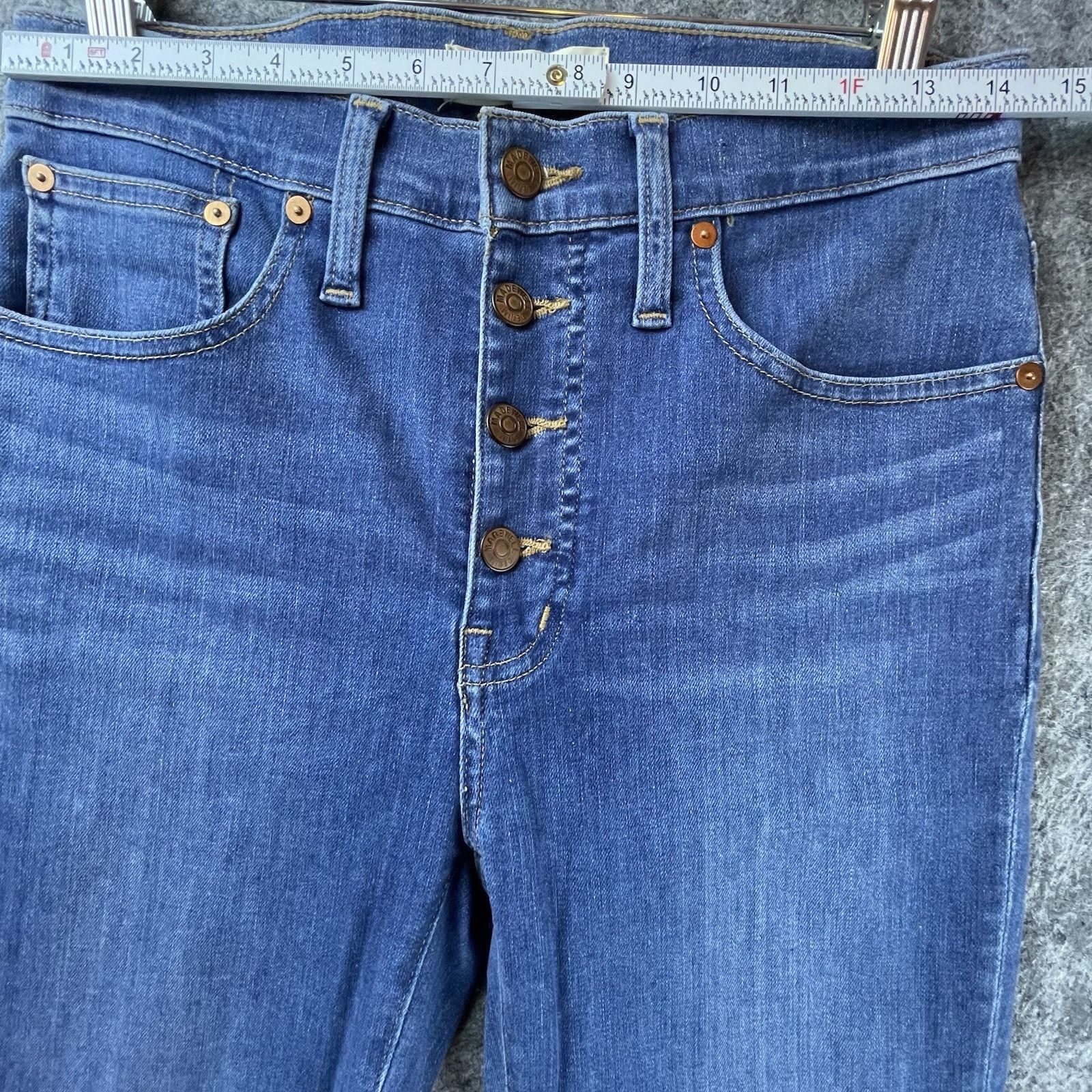 Madewell Madewell Jeans Womens 27 Cali Demi Boot Stretch Button Fly Size 27" / US 4 / IT 40 - 7 Thumbnail