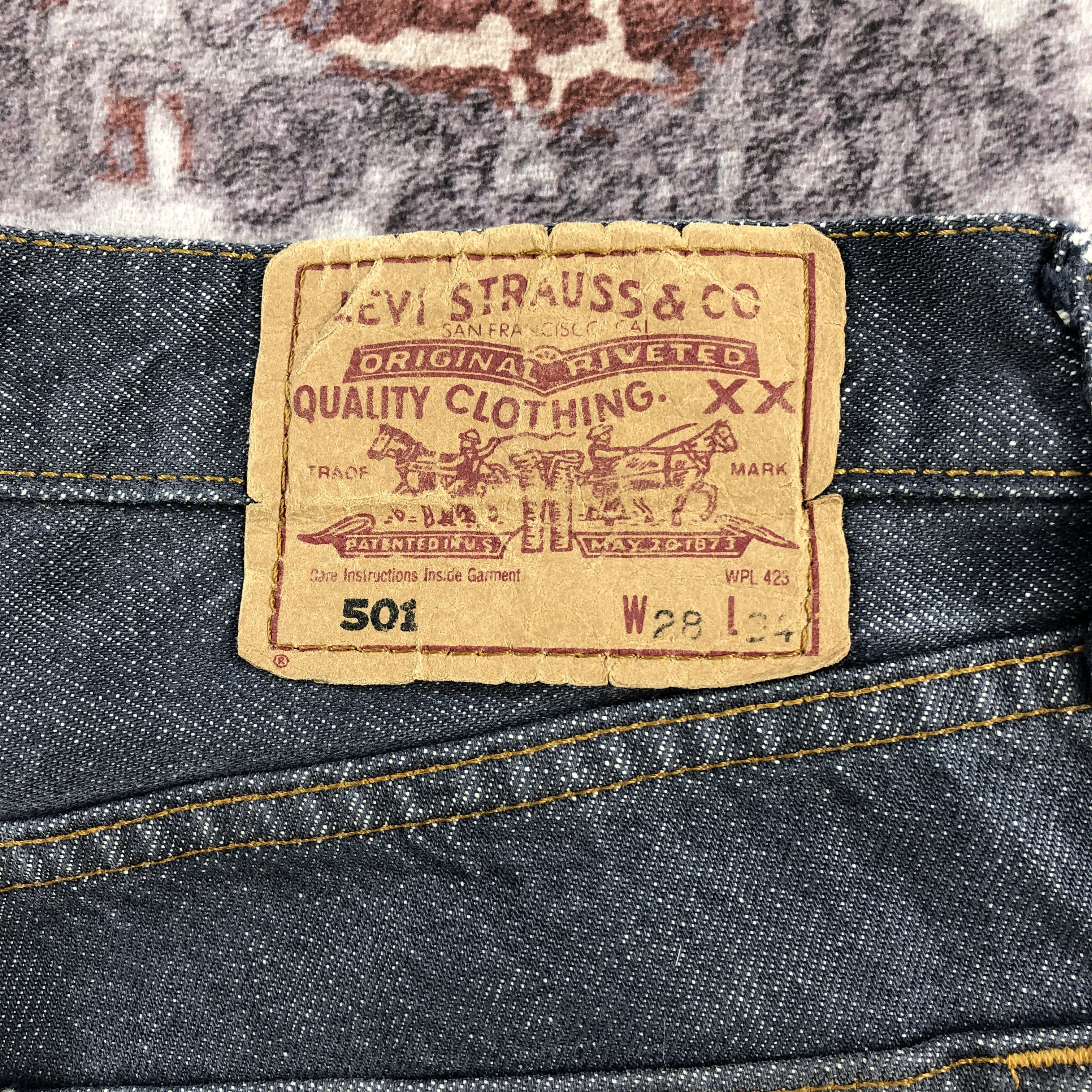 Levi's 90s Vintage Ripped Levis 501 Jeans-JM2674 Size US 28 / EU 44 - 7 Thumbnail