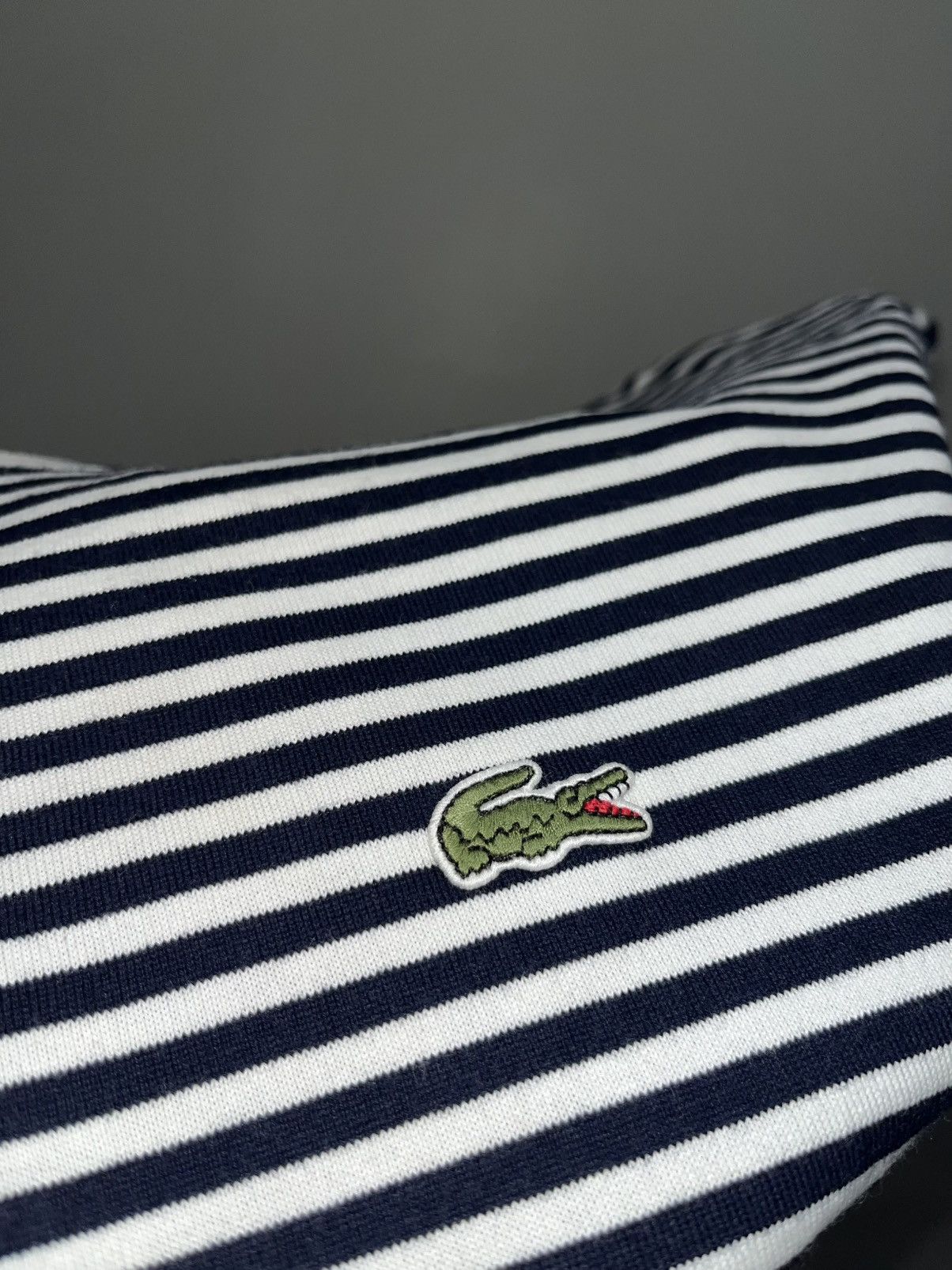 Lacoste Vintage Lacoste Stripped Tee Size US M / EU 48-50 / 2 - 2 Thumbnail