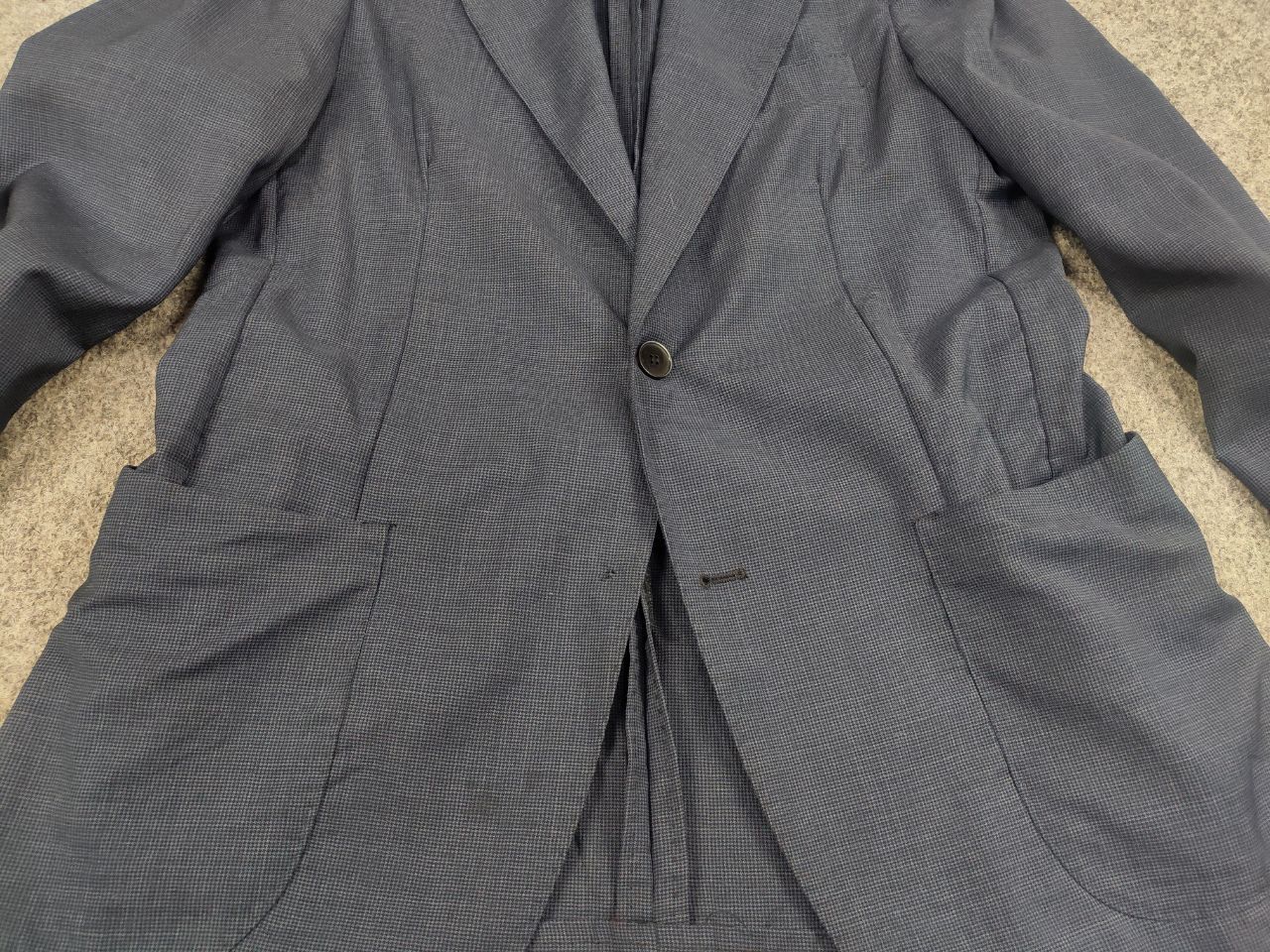 Japanese Brand 0909 Fatto in Italy Design Classic Suit Blazer Jacket Pants Size 46R - 9 Thumbnail