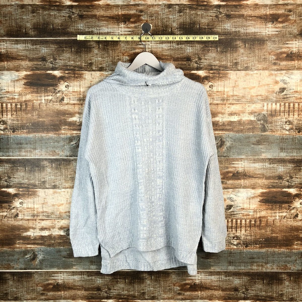 Homespun Knitwear × Japanese Brand Persodea Blue Knitwear #A2216 Size L / US 10 / IT 46 - 1 Thumbnail