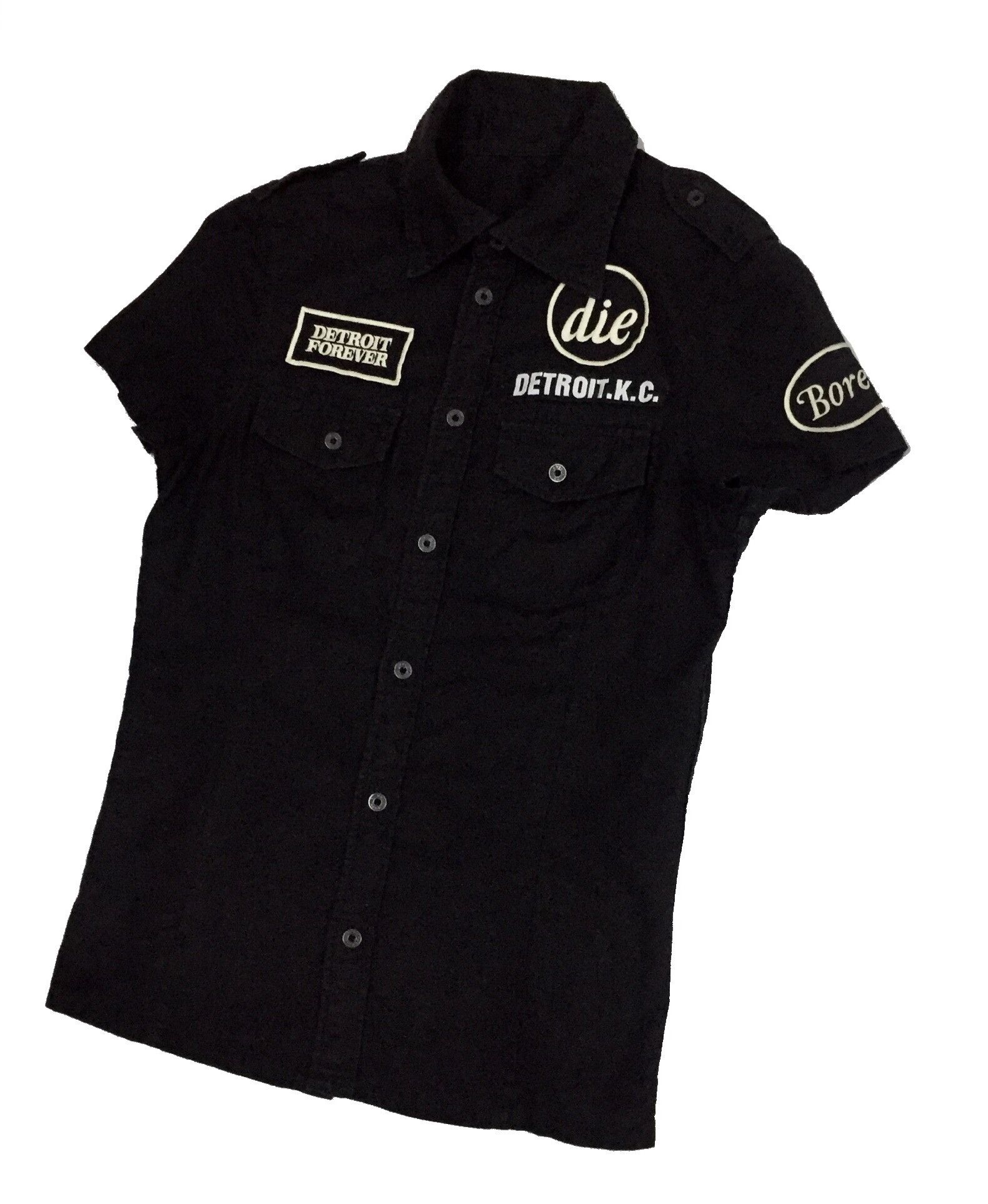 Hysteric Glamour HYSTERIC GLAMOUR DETROIT FOREVER DIE JAPAN SHIRT Size S / US 4 / IT 40 - 2 Thumbnail