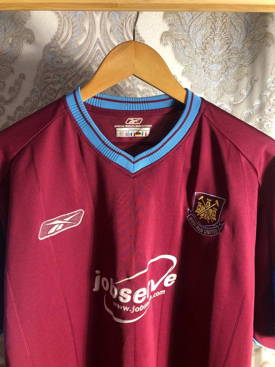 Reebok Vintage Reebok FC West Ham United England Soccer Jersey 90s Size US XL / EU 56 / 4 - 3 Thumbnail