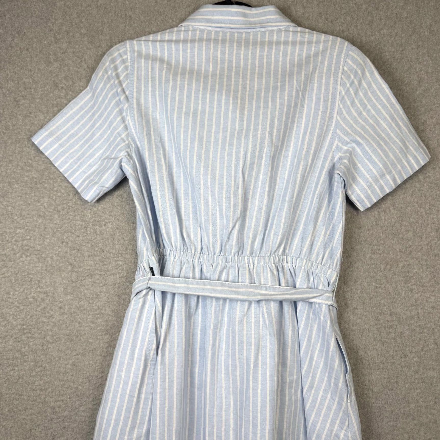 Beverly Hills Polo Club Beverly Hills Polo Club Shirt Dress Womens M Sport Fit Short Sleeve Midi Blue Dress Length Shirt DressM Size M / US 6-8 / IT 42-44 - 6 Thumbnail