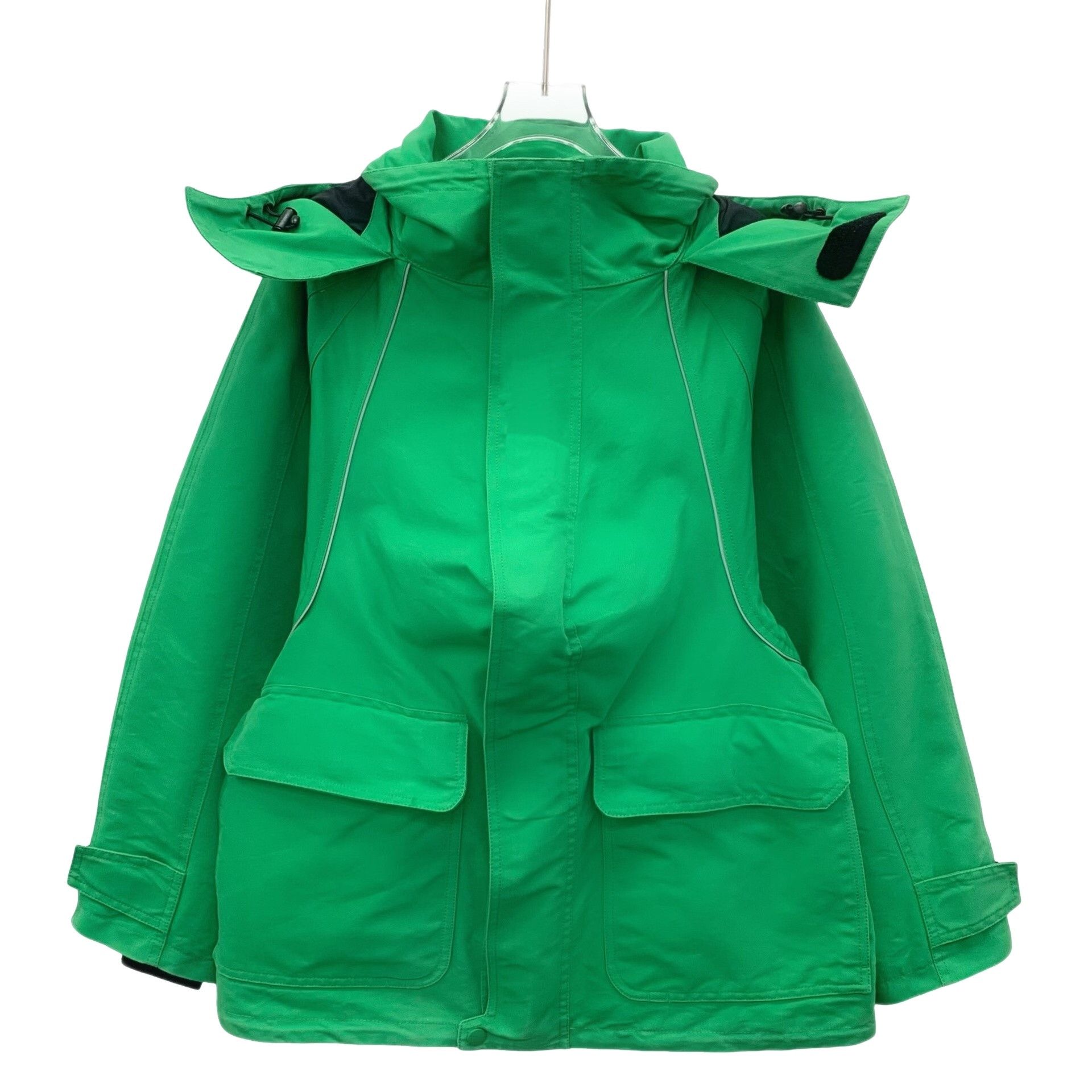 Balenciaga Balenciaga Reflective Trim Hooded Jacket Size 34 Size US XS / EU 42 / 0 - 1 Thumbnail