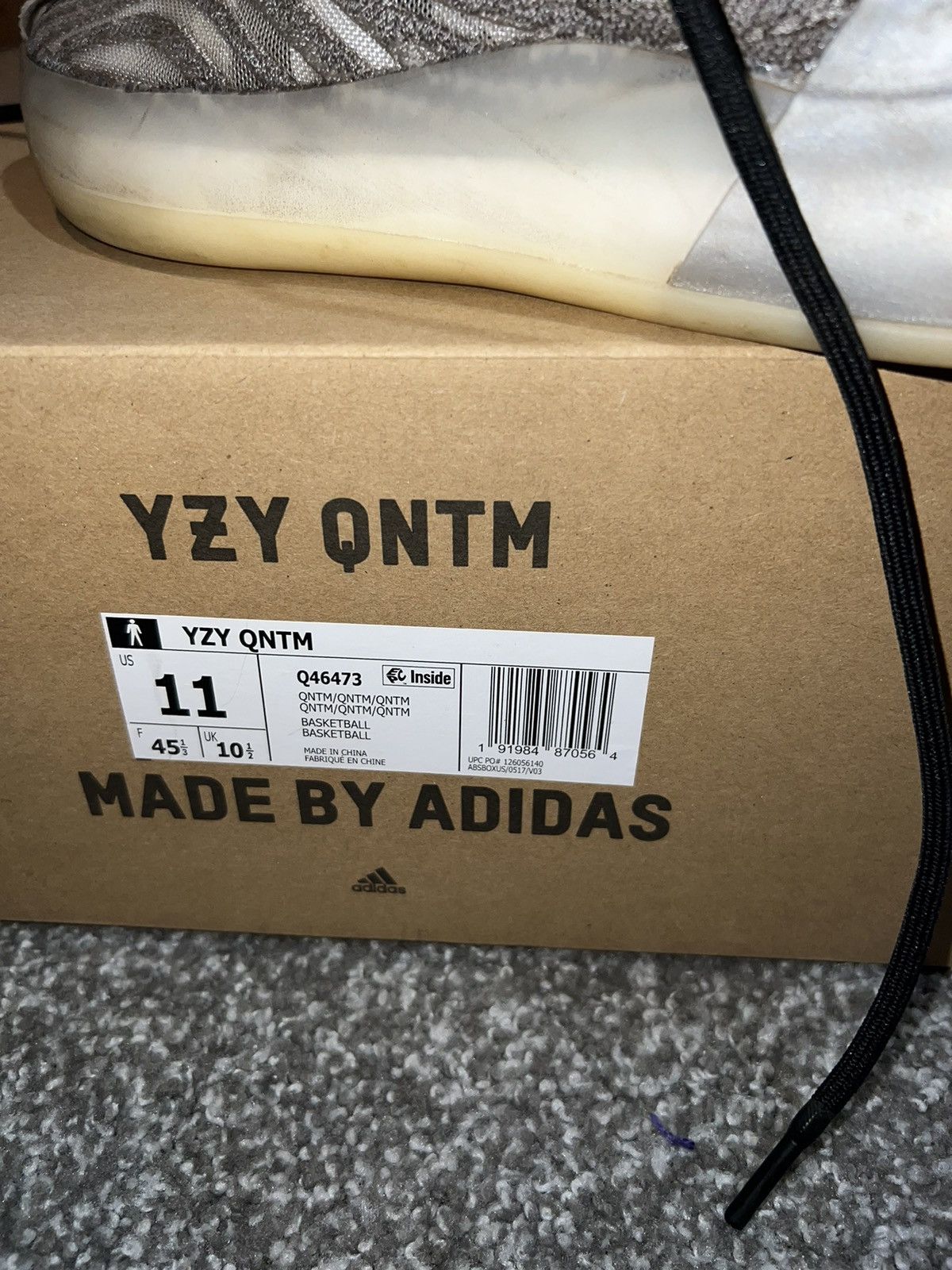 Adidas Adidas yzy qntm basketball model Size US 11 / EU 44 - 9 Thumbnail