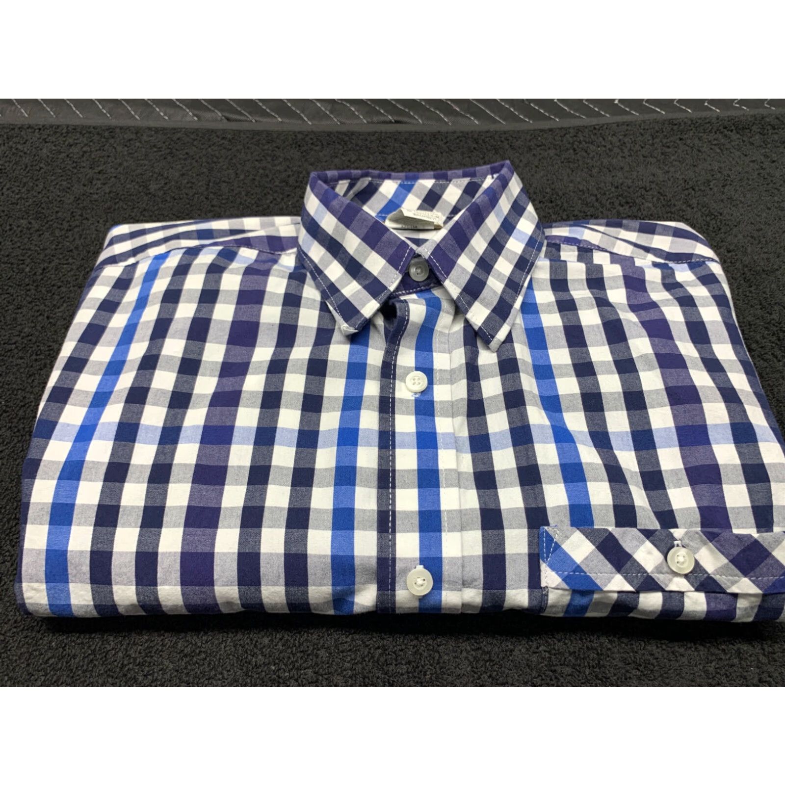 Wrangler Wrangler Western Shirt Mens Medium Blue Plaid Short Sleeve Button Up Size US M / EU 48-50 / 2 - 1 Thumbnail