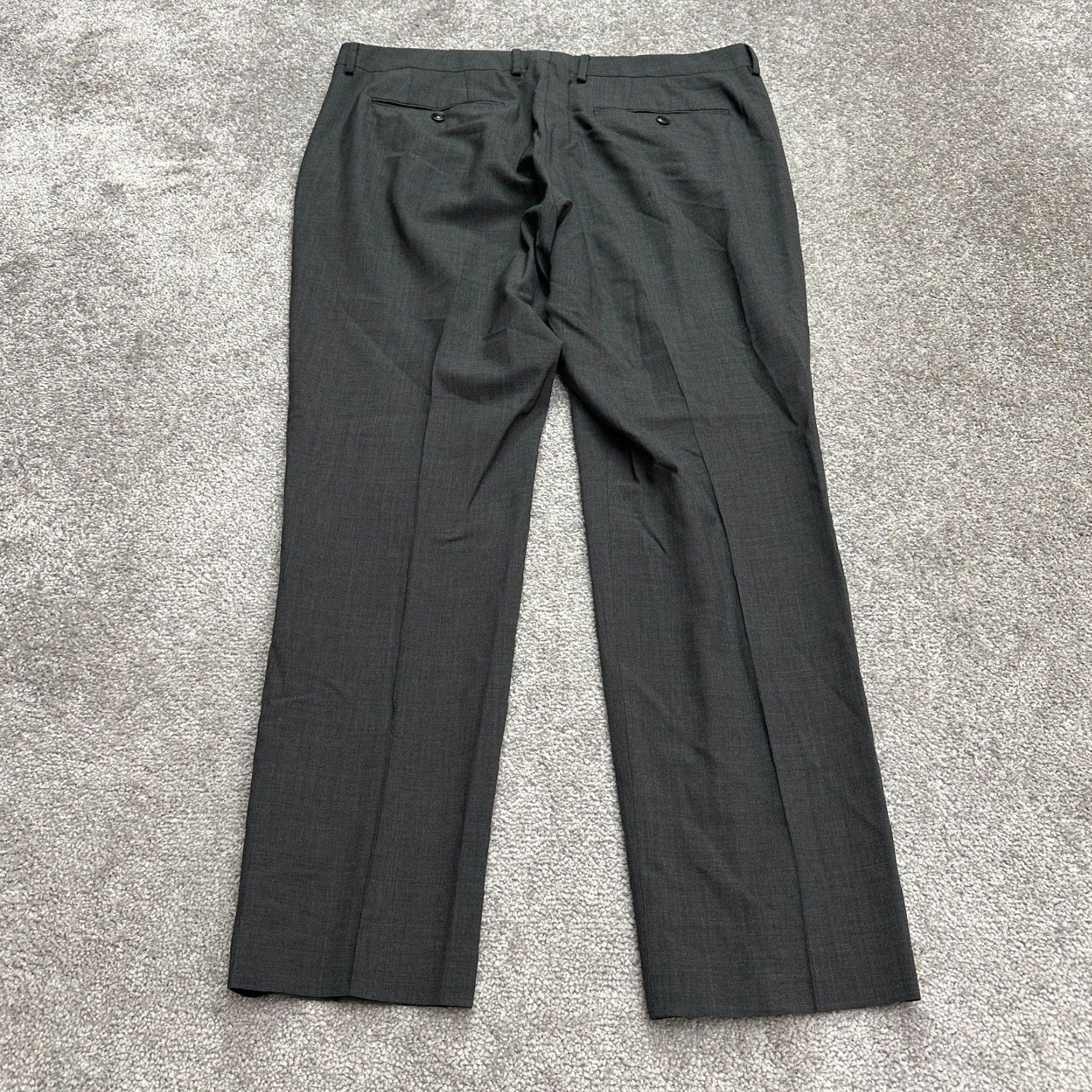 Bonobos Bonobos Dress Pants Men’s 36x29 Gray Athletic Straight Workwear Wool Spandex Mid Rise Slim Fit Warm Modern Casual/Formal Trousers Size 36R - 2 Thumbnail