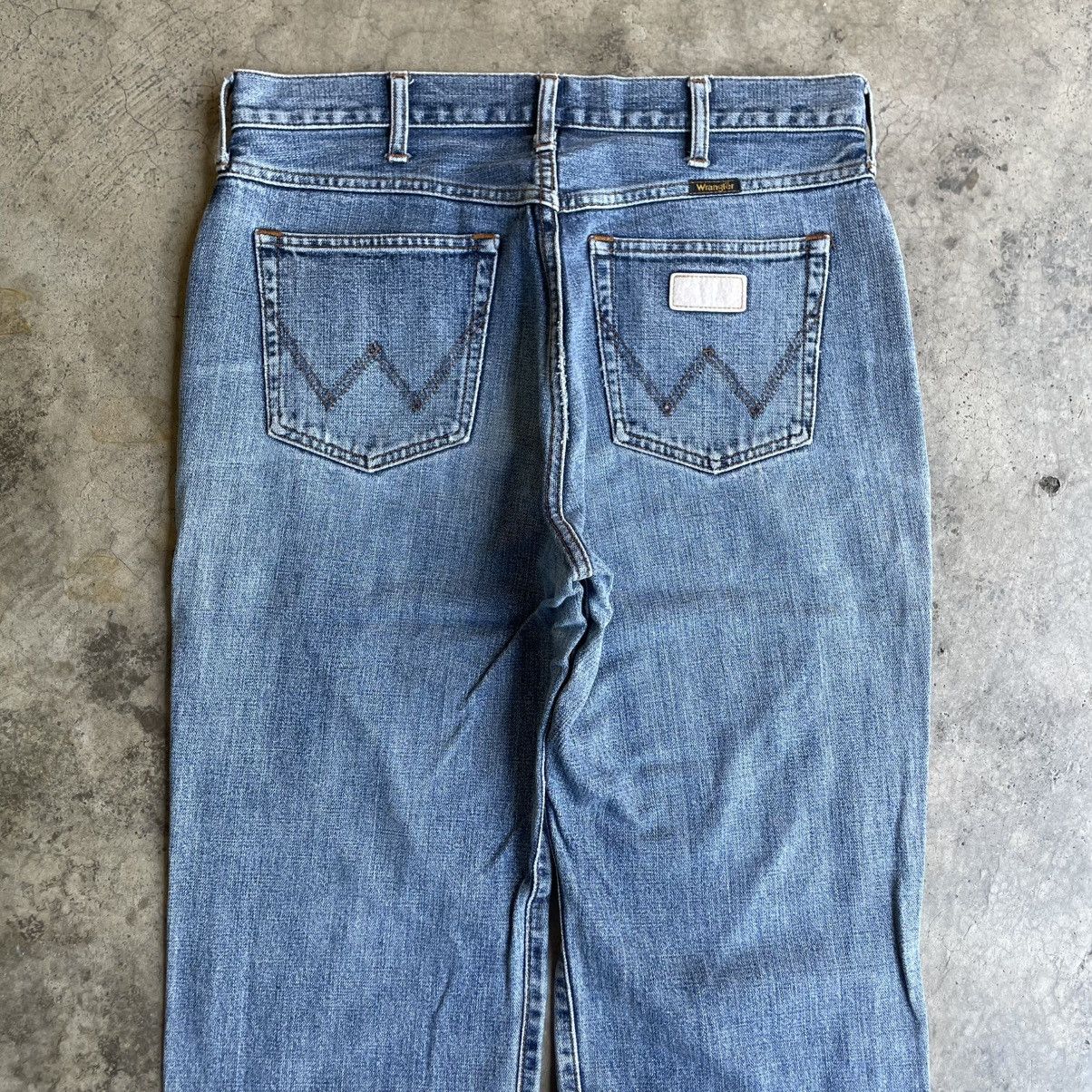 Wrangler 🔥Vintage Wrangler W0344 Washed Ripped Distress Denim Jeans Size US 33 - 5 Thumbnail