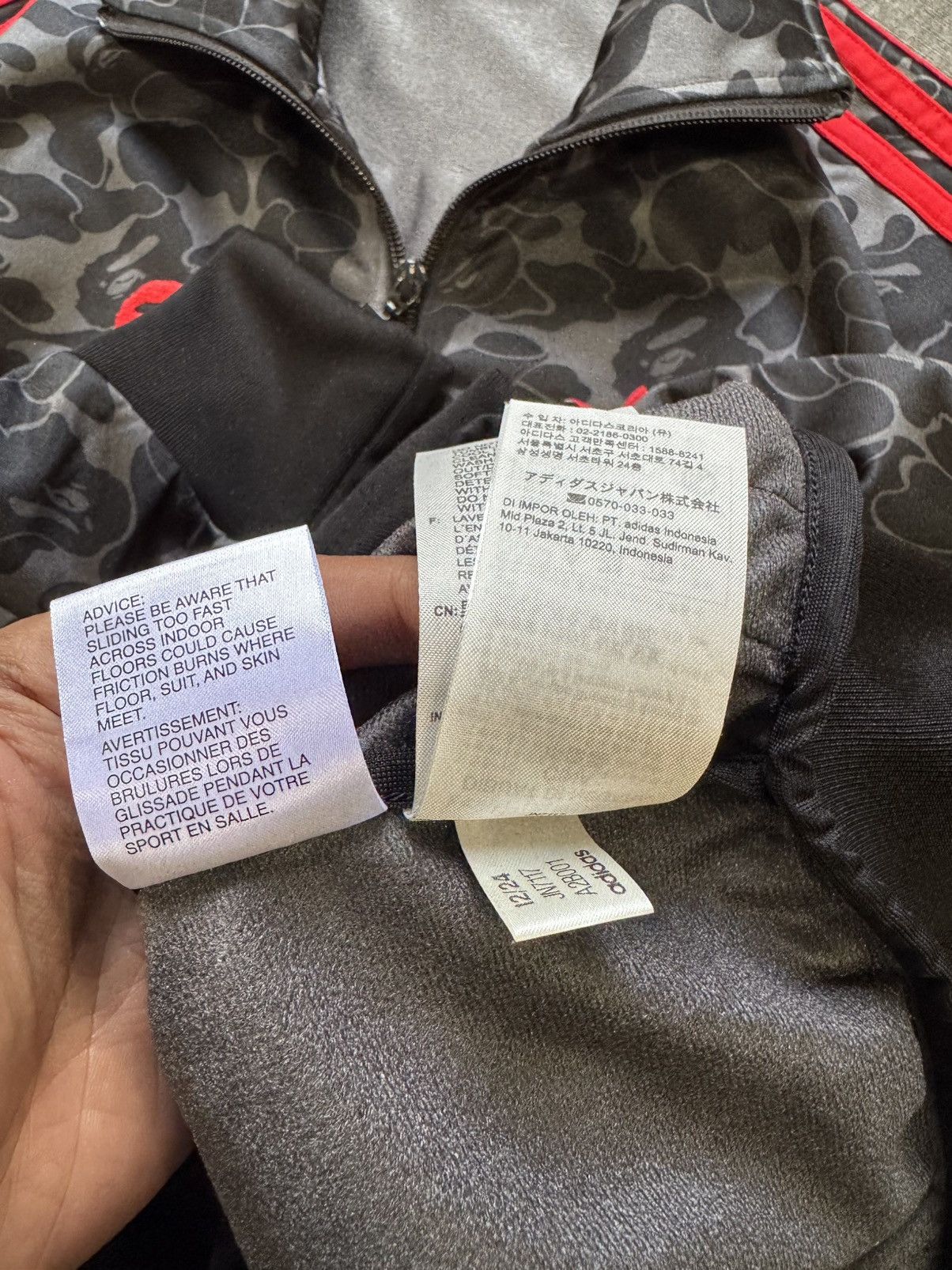 Adidas × Bape ADIDAS X BAPE TRACKTOP CAMO JACKET Size US S / EU 44-46 / 1 - 12 Thumbnail