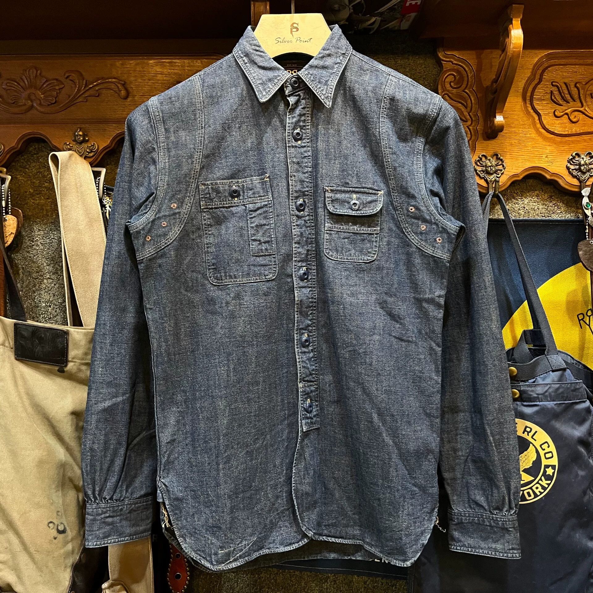RRL Ralph Lauren RRL Vintage Denim Shirt by Ralph Lauren Size US XS / EU 42 / 0 - 1 Thumbnail