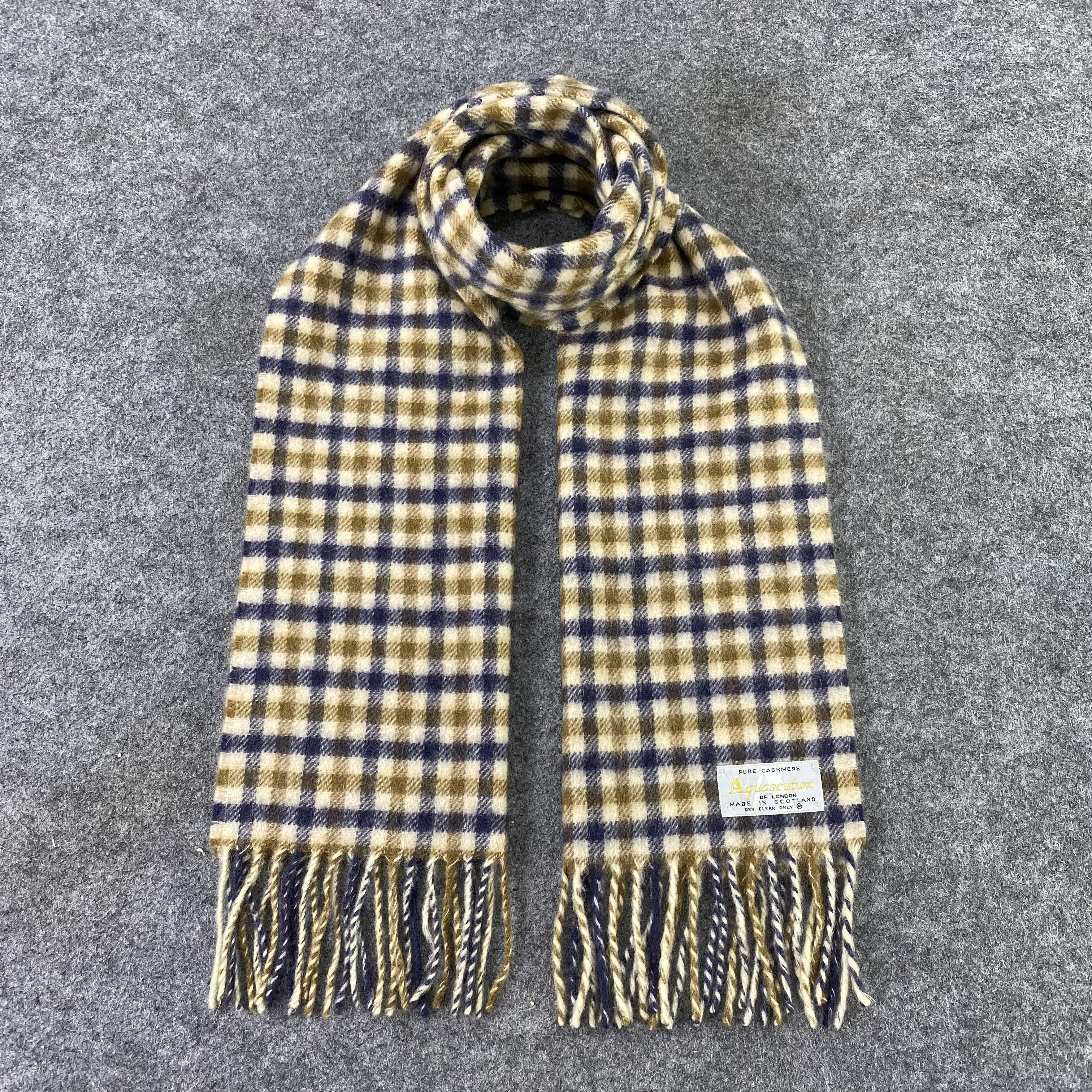 Aquascutum Aquasqutum Cashmere Muffler/Scarf/Neckwear-T1427 Size ONE SIZE - 1 Thumbnail