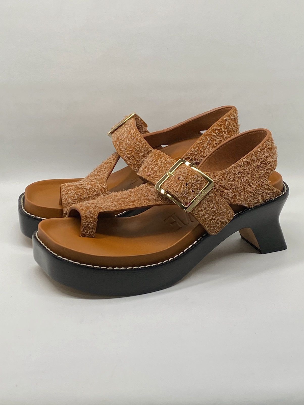 Loewe Loewe Ease heel suede sandal size 39 Size US 9 / IT 39 - 4 Thumbnail