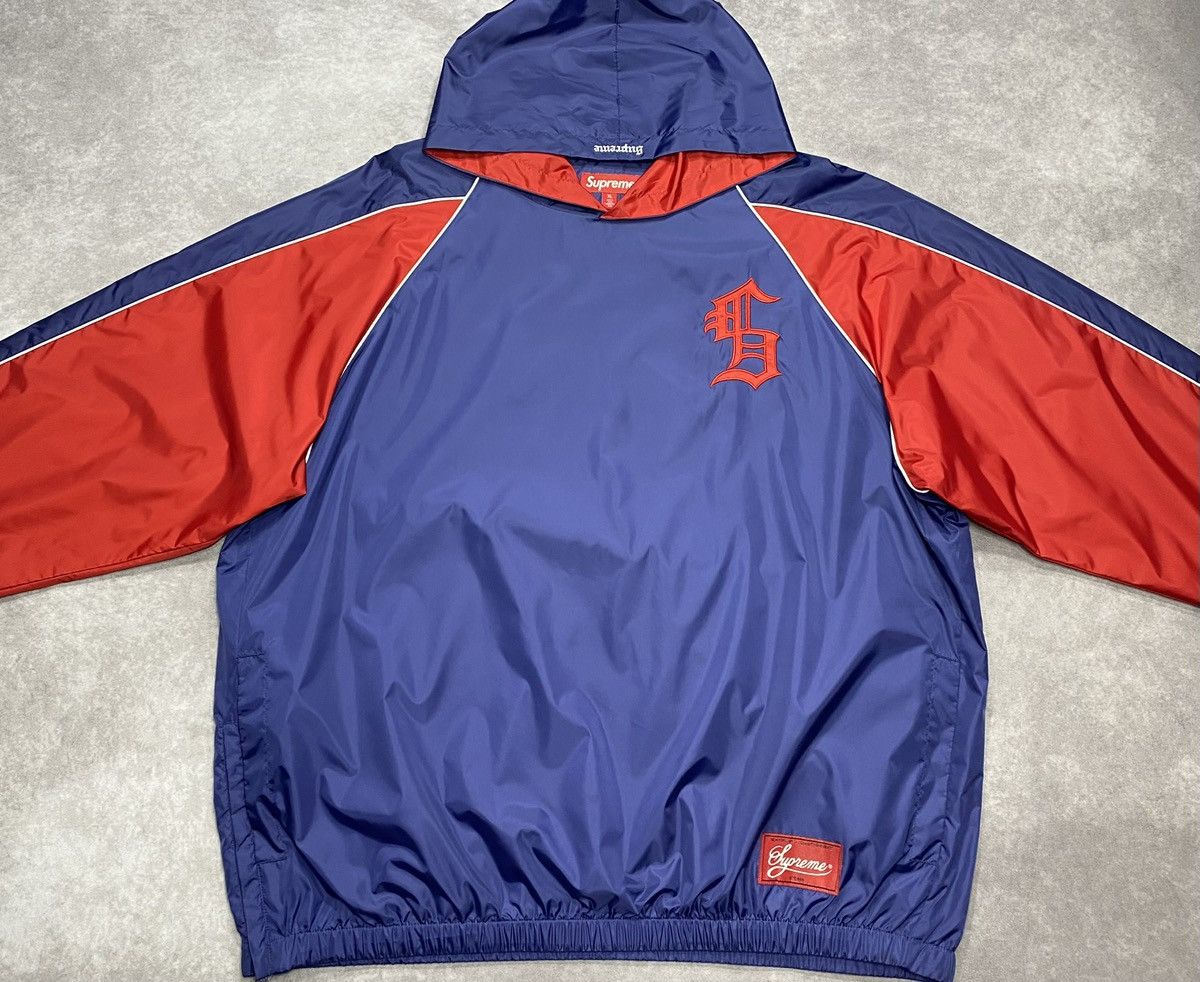 Supreme Supreme Hooded Warm Up Pullover Navy (FW23) Size US XL / EU 56 / 4 - 2 Thumbnail