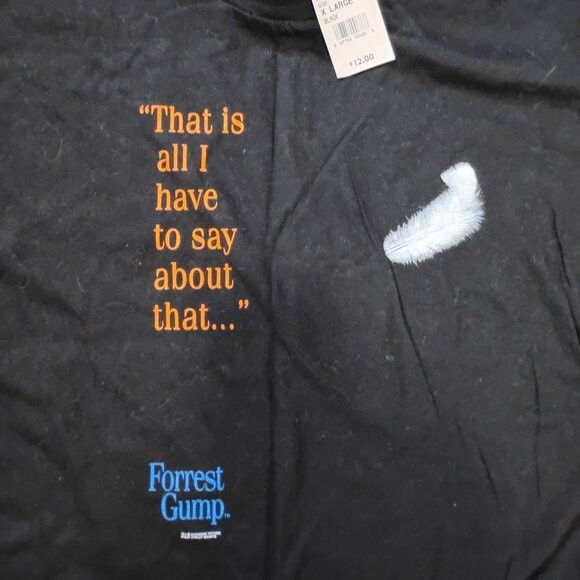 Other NWT Vintage Forrest Gump Movie Quote T-Shirt Size US XL / EU 56 / 4 - 1 Thumbnail