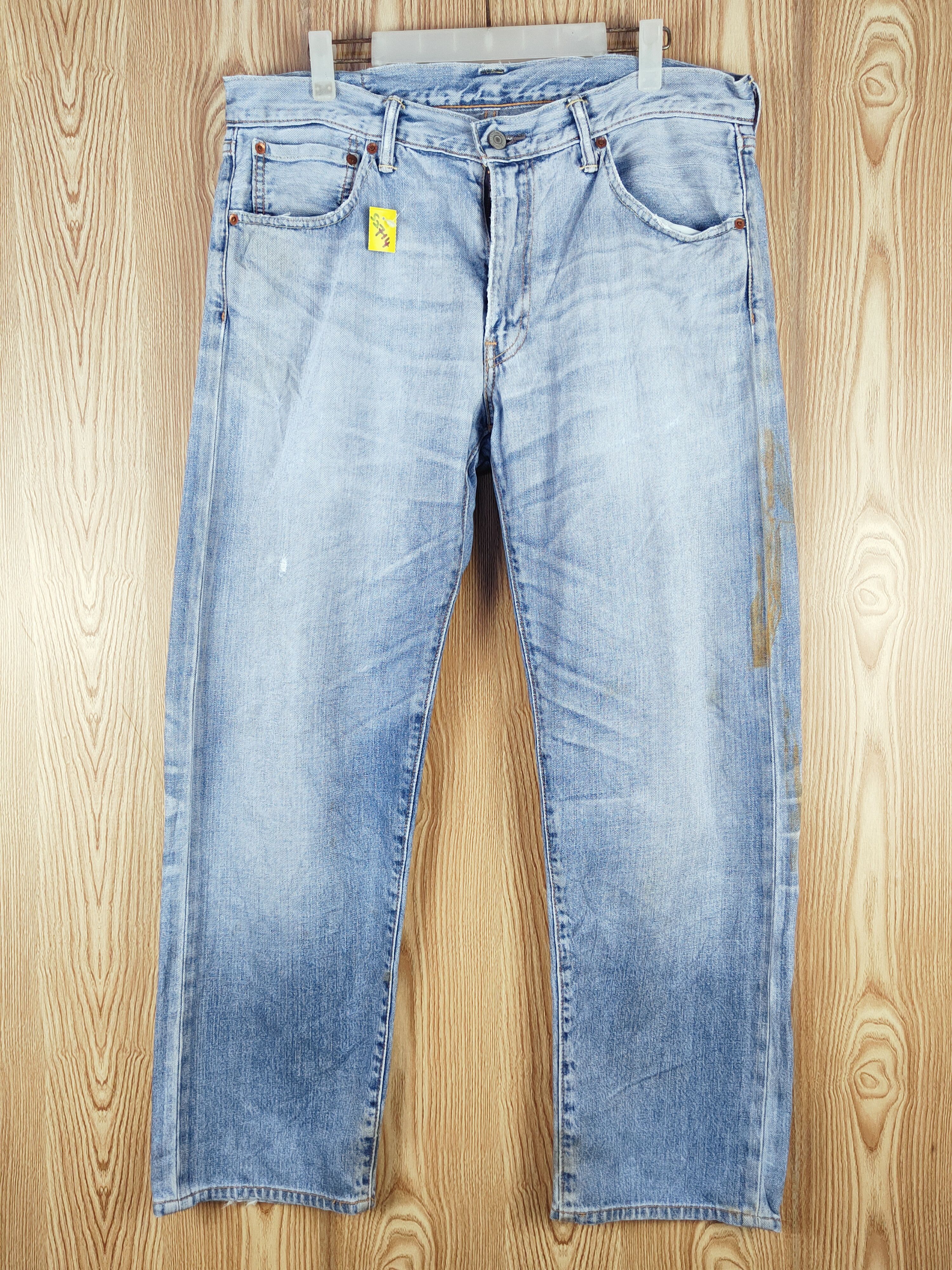 Levi's Levi's Blue Faded Distressed Ripped Jeans #S2714 Size US 35 - 1 Thumbnail