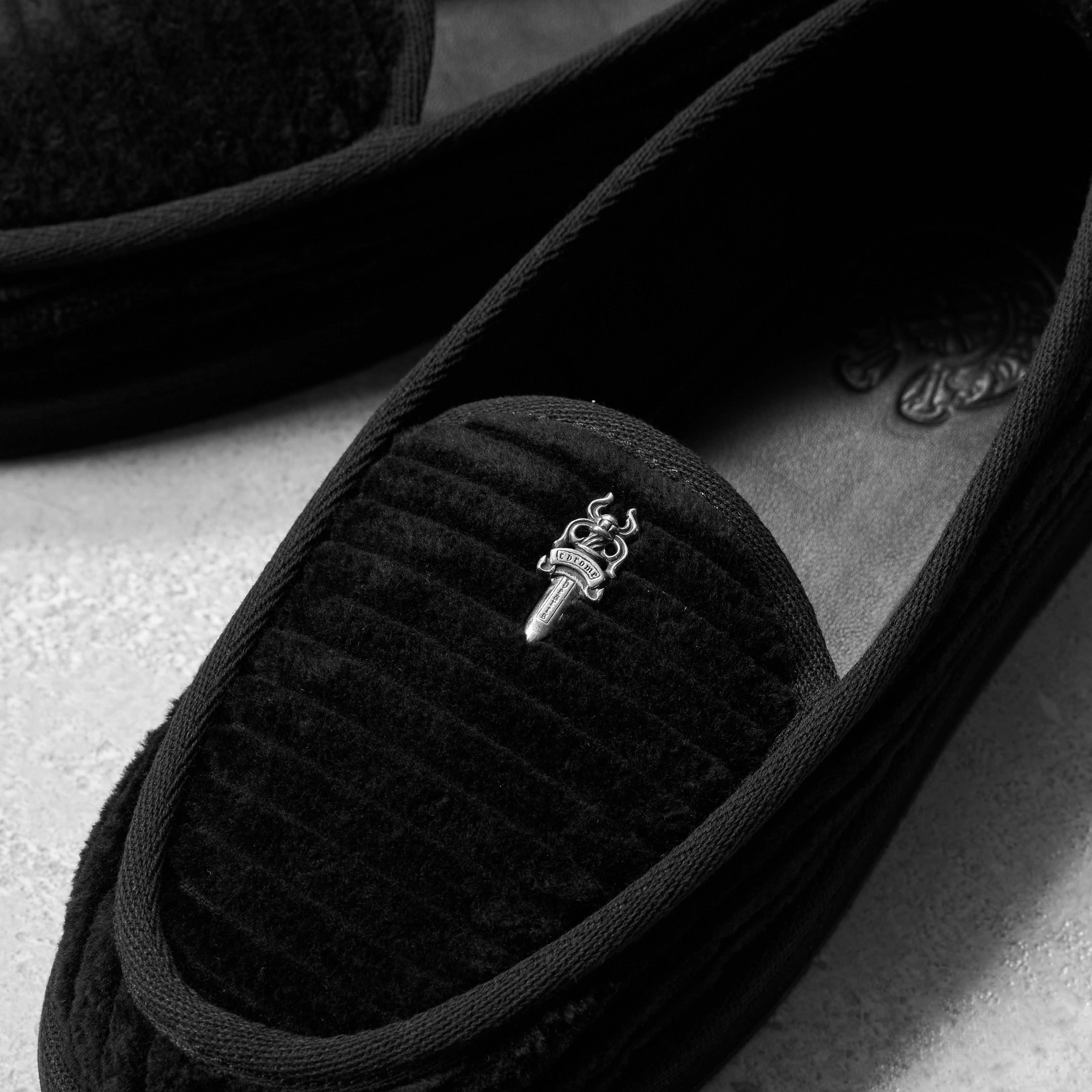 Chrome Hearts CHROME HEARTS Loafers Corduroy Dagger BLACK Size US 5 / EU 37 - 7 Thumbnail